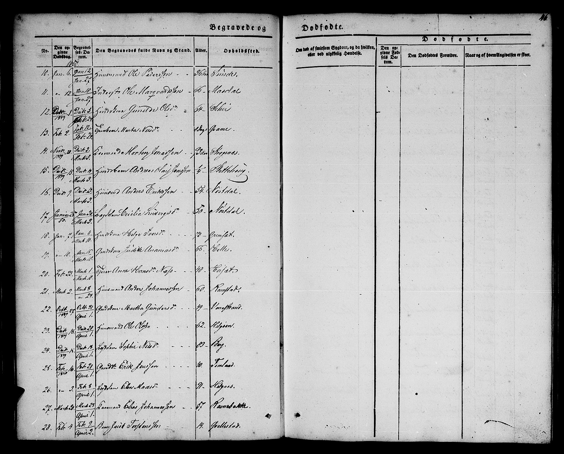 Førde sokneprestembete, SAB/A-79901/H/Haa/Haaa/L0008: Parish register (official) no. A 8, 1843-1860, p. 46