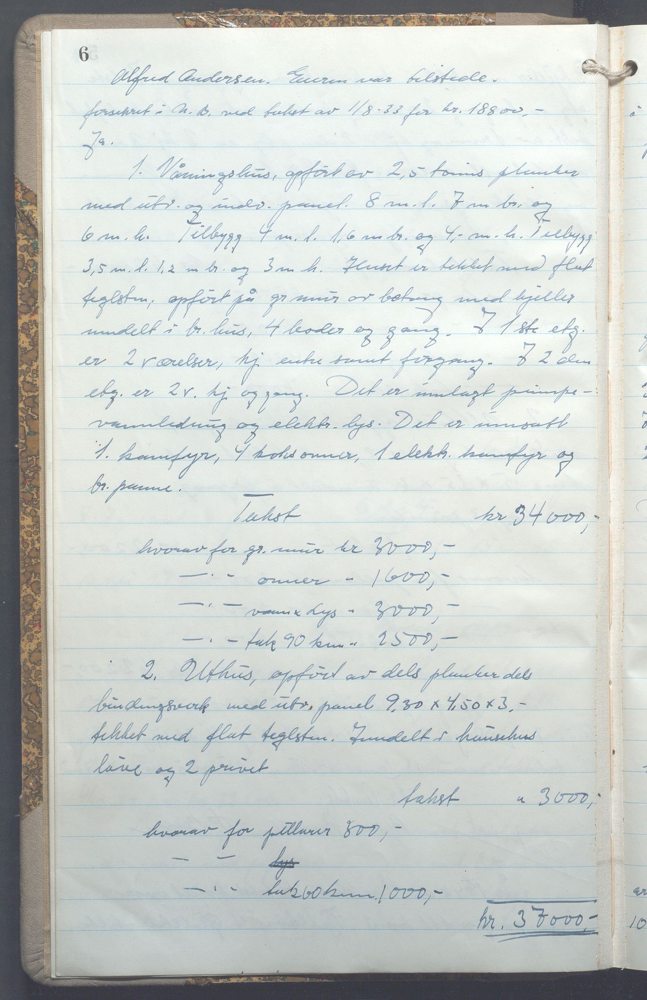 Lensmennene i Aker, OBA/A-10133/F/Fc/L0037: Branntakstprotokoll, 1944-1946, p. 6