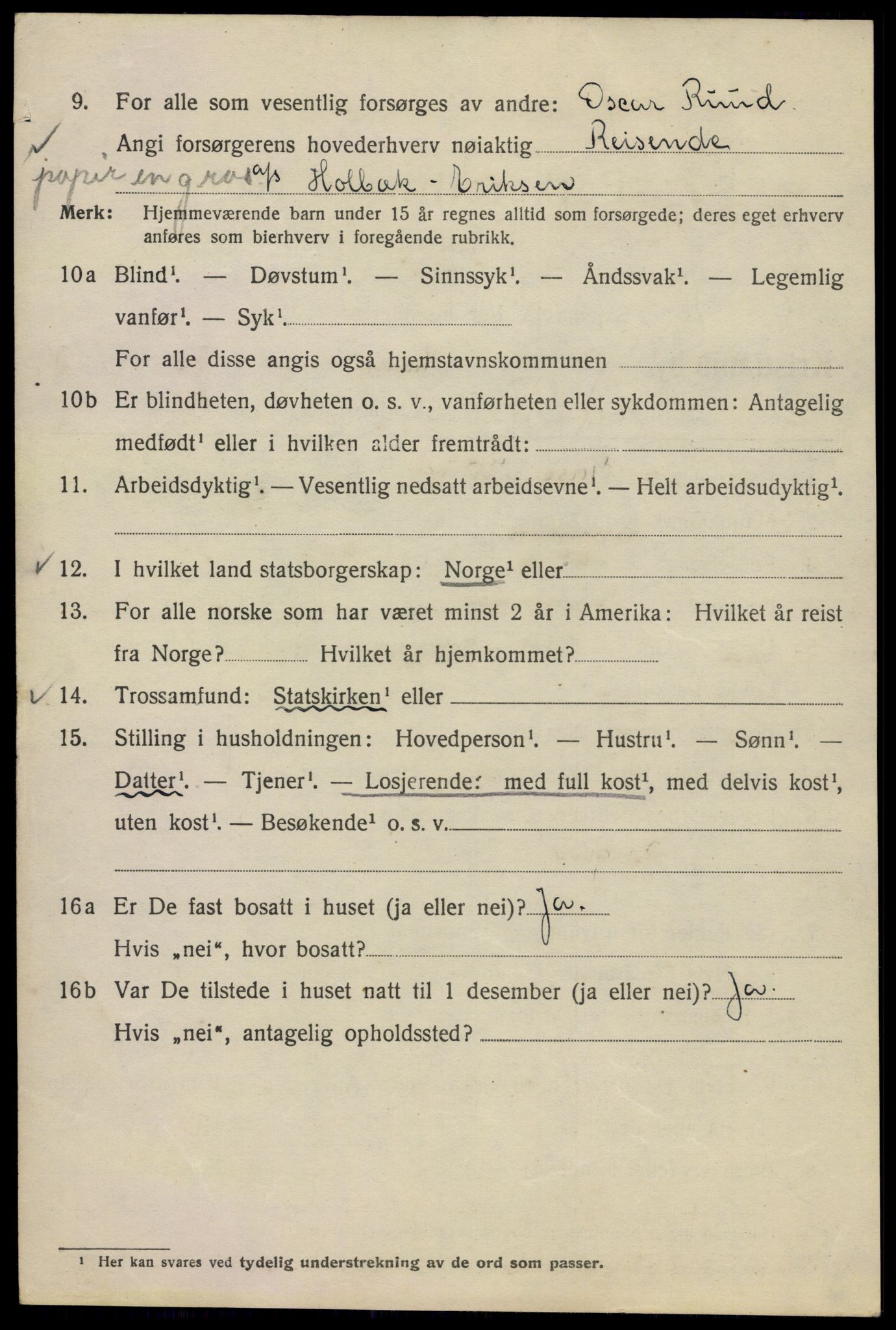 SAO, 1920 census for Kristiania, 1920, p. 360992