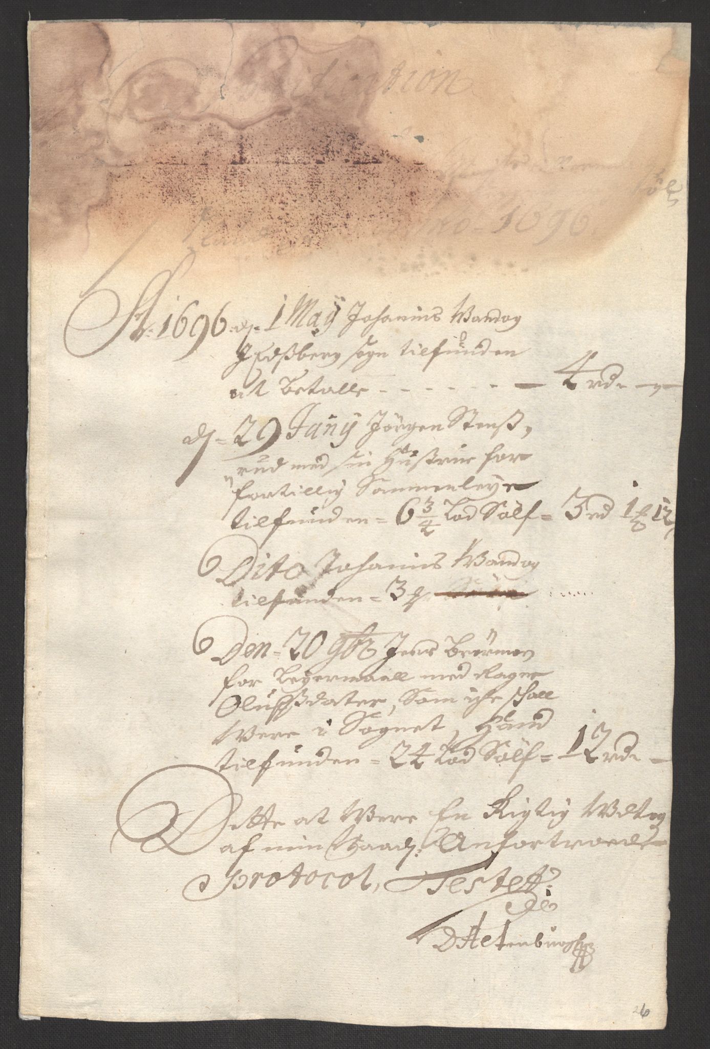 Rentekammeret inntil 1814, Reviderte regnskaper, Fogderegnskap, AV/RA-EA-4092/R07/L0286: Fogderegnskap Rakkestad, Heggen og Frøland, 1696, p. 34