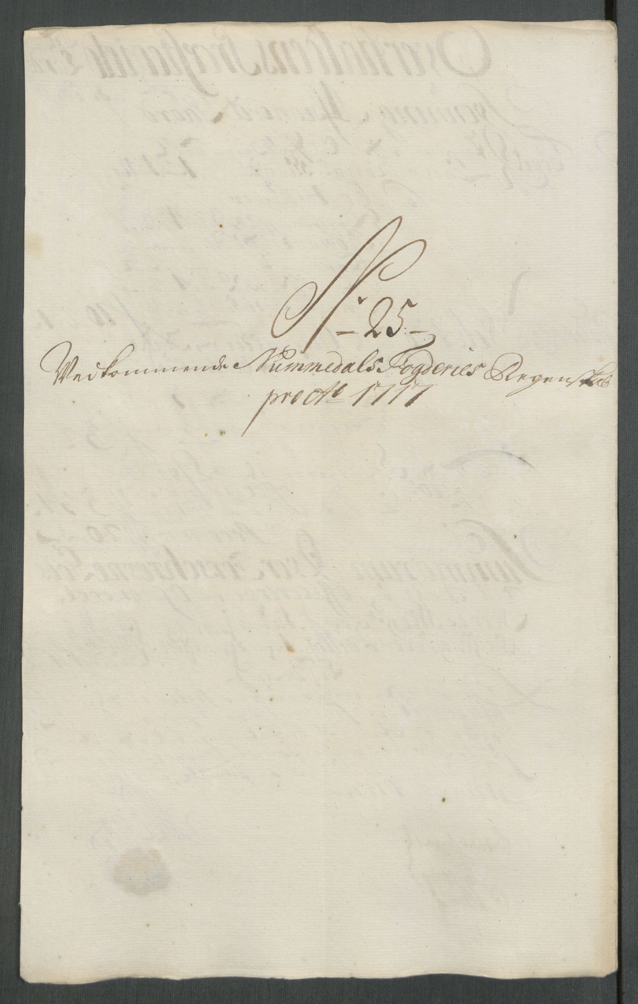 Rentekammeret inntil 1814, Reviderte regnskaper, Fogderegnskap, AV/RA-EA-4092/R64/L4438: Fogderegnskap Namdal, 1717, p. 187