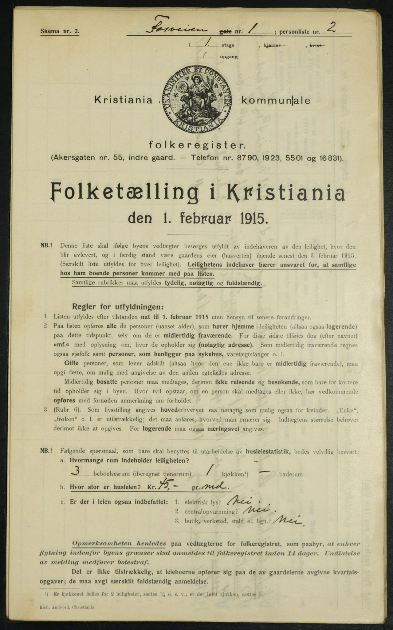 OBA, Municipal Census 1915 for Kristiania, 1915, p. 24212