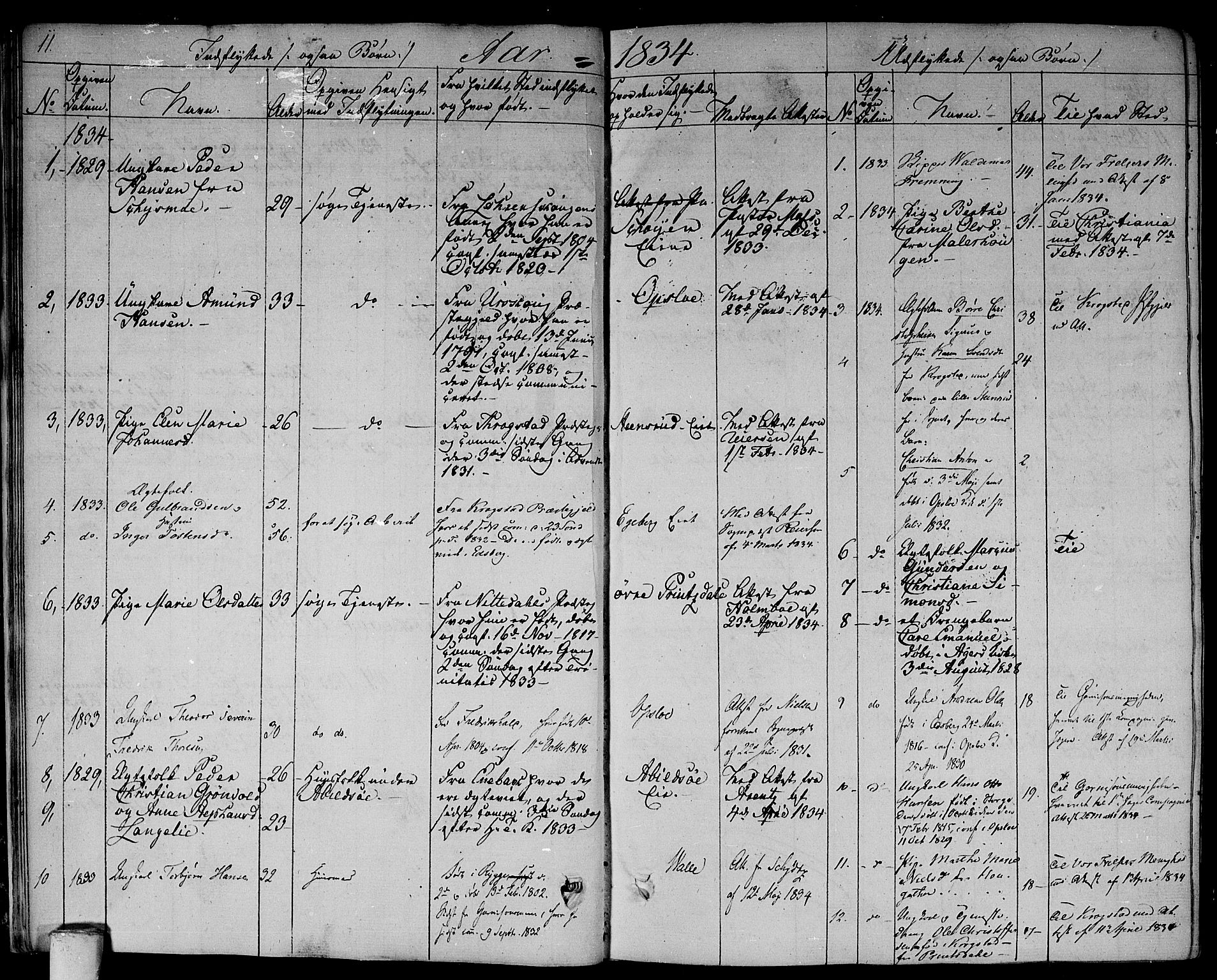 Aker prestekontor kirkebøker, AV/SAO-A-10861/F/L0016: Parish register (official) no. 16, 1827-1841, p. 11