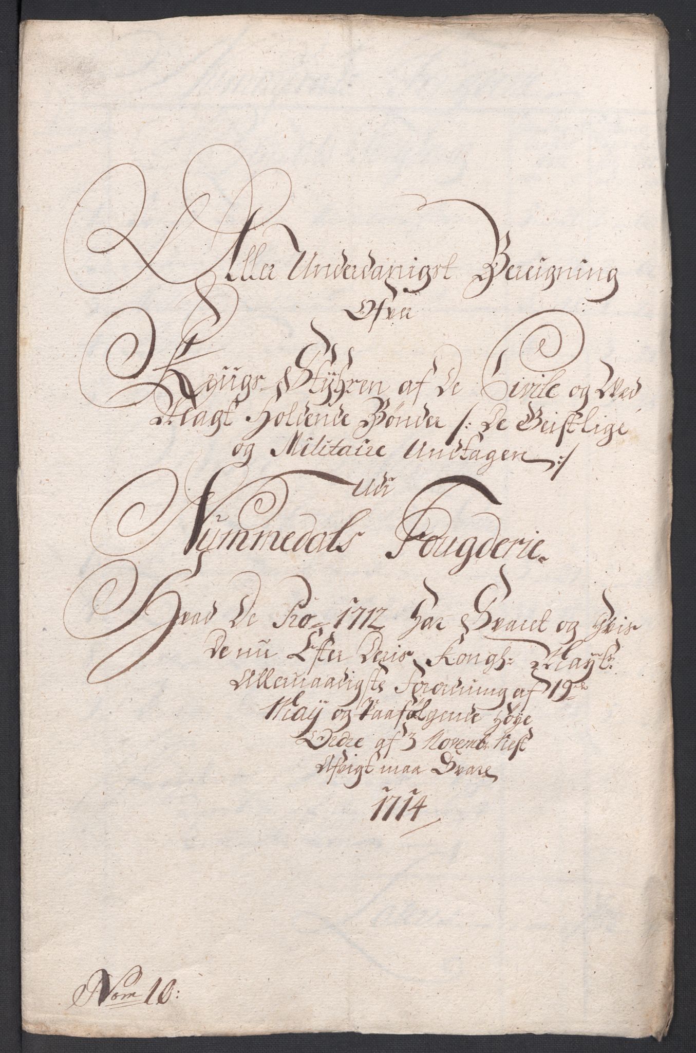 Rentekammeret inntil 1814, Reviderte regnskaper, Fogderegnskap, AV/RA-EA-4092/R64/L4435: Fogderegnskap Namdal, 1714, p. 124