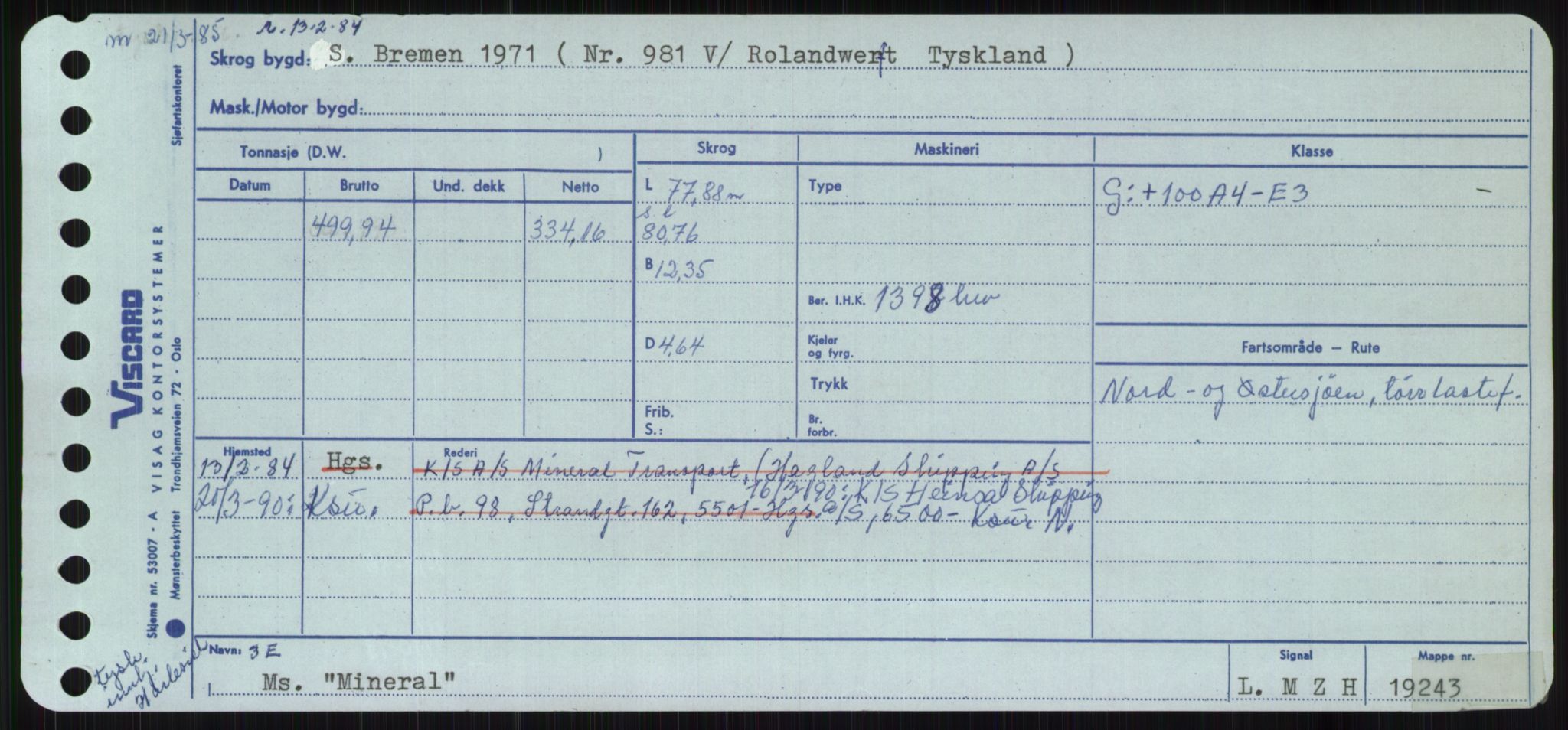 Sjøfartsdirektoratet med forløpere, Skipsmålingen, RA/S-1627/H/Ha/L0004/0001: Fartøy, Mas-R / Fartøy, Mas-Odd, p. 147