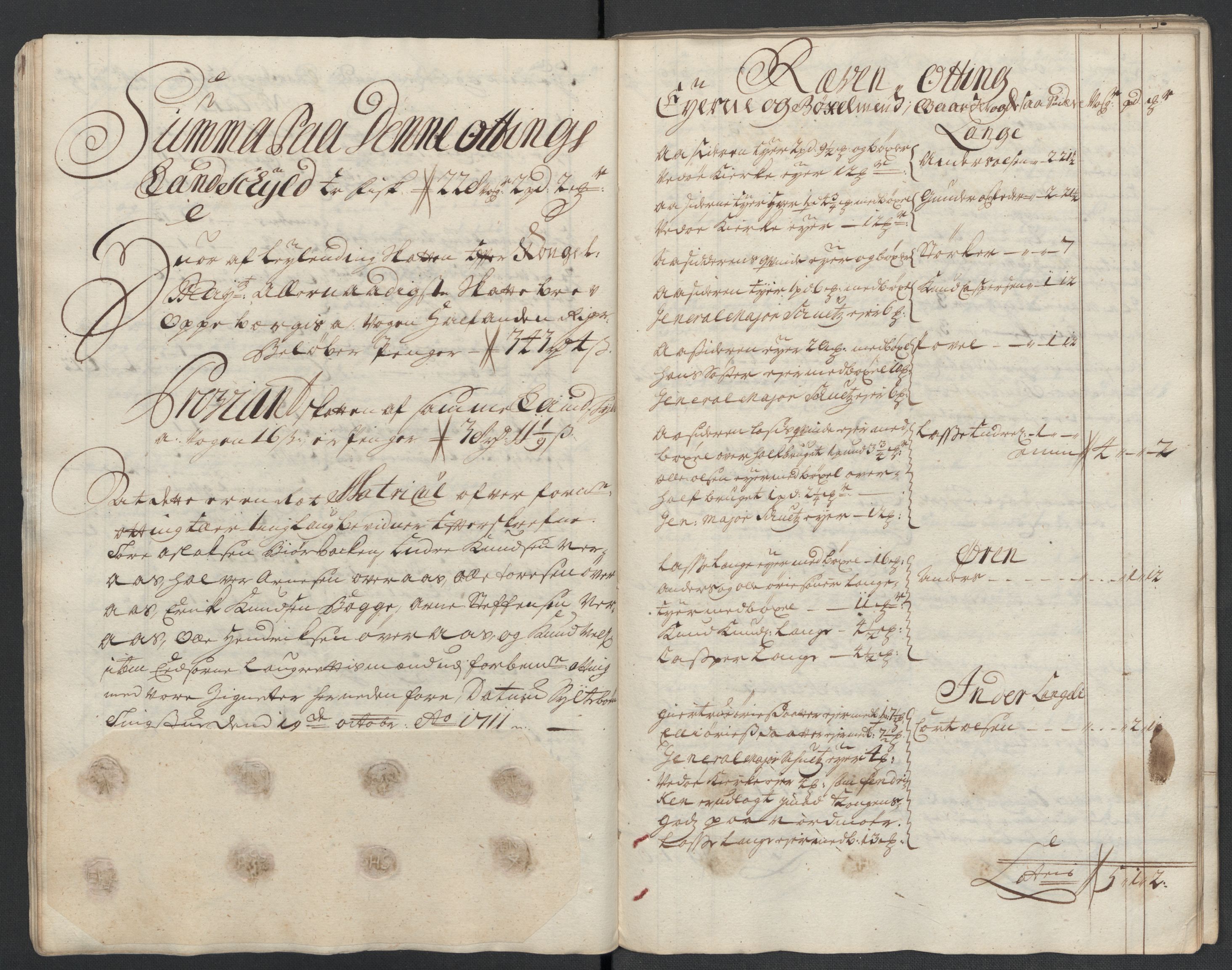 Rentekammeret inntil 1814, Reviderte regnskaper, Fogderegnskap, RA/EA-4092/R55/L3660: Fogderegnskap Romsdal, 1711, p. 40