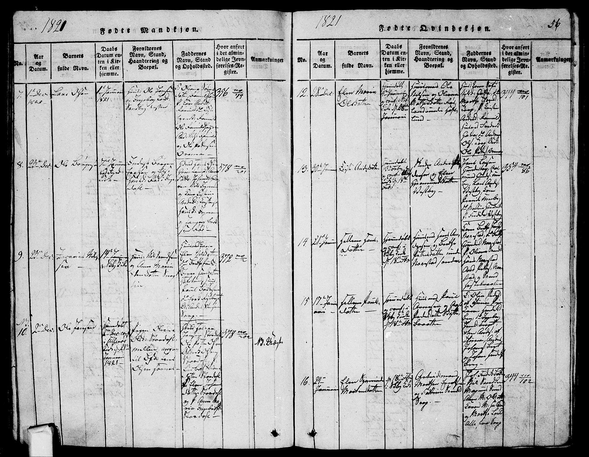 Skjeberg prestekontor Kirkebøker, SAO/A-10923/G/Ga/L0001: Parish register (copy) no. I 1, 1815-1830, p. 56