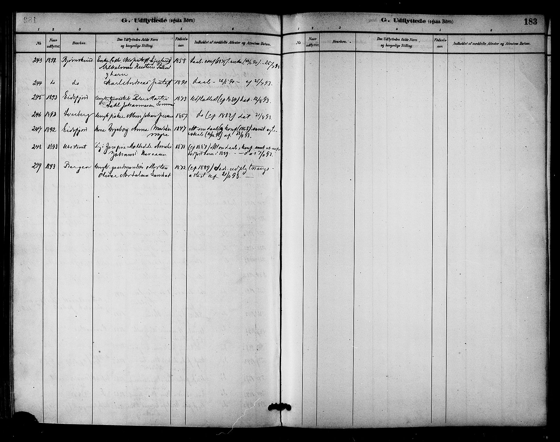 Ministerialprotokoller, klokkerbøker og fødselsregistre - Nordland, AV/SAT-A-1459/893/L1337: Parish register (official) no. 893A09, 1885-1893, p. 183