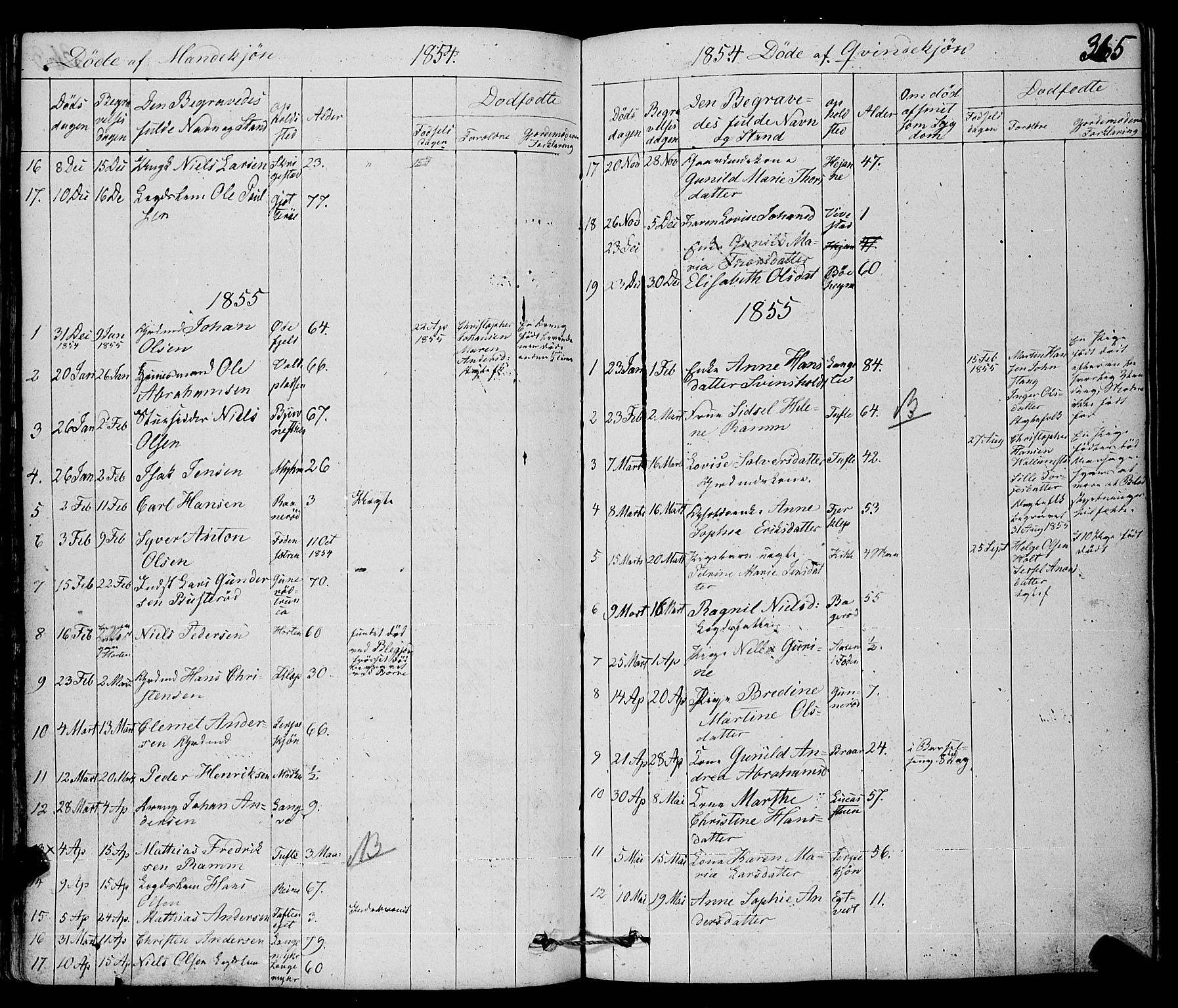 Ramnes kirkebøker, AV/SAKO-A-314/F/Fa/L0005: Parish register (official) no. I 5, 1841-1861, p. 364-365