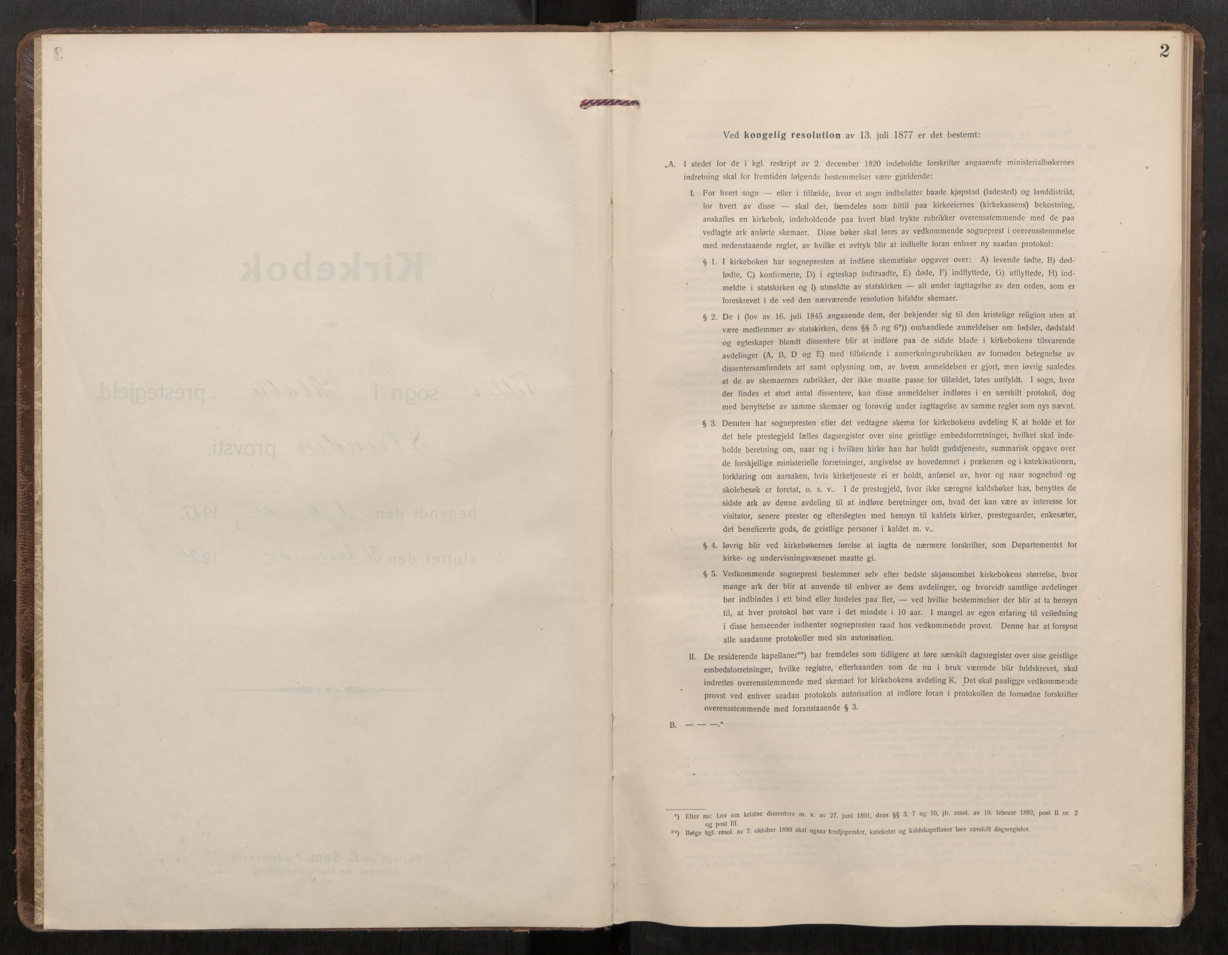 Klæbu sokneprestkontor, SAT/A-1112: Parish register (official) no. 3, 1917-1924, p. 2