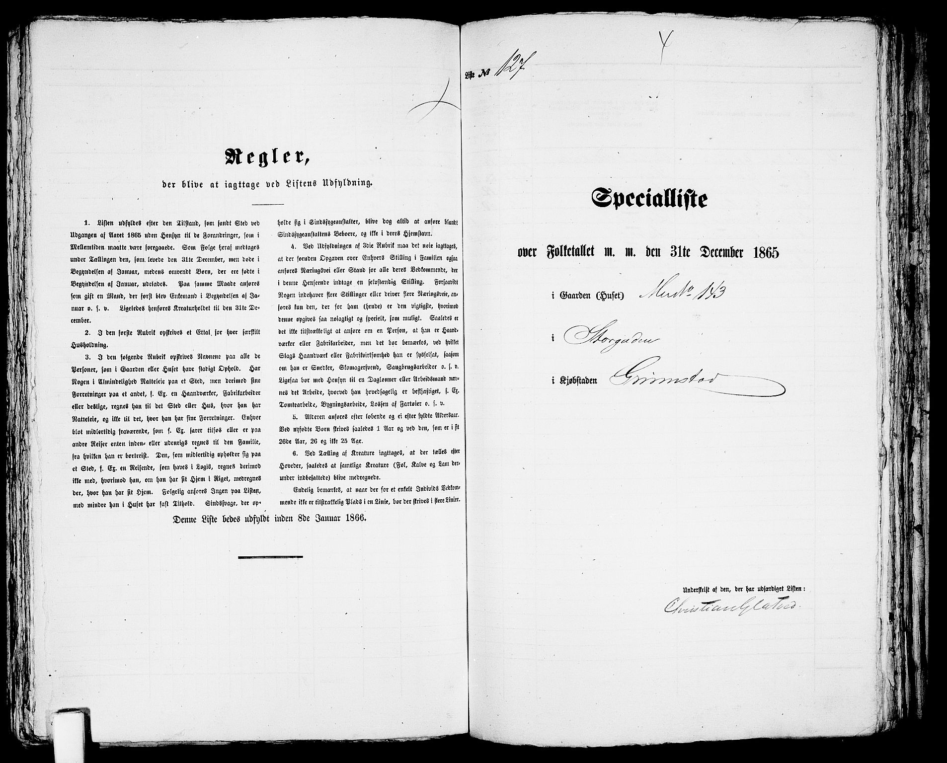 RA, 1865 census for Fjære/Grimstad, 1865, p. 259