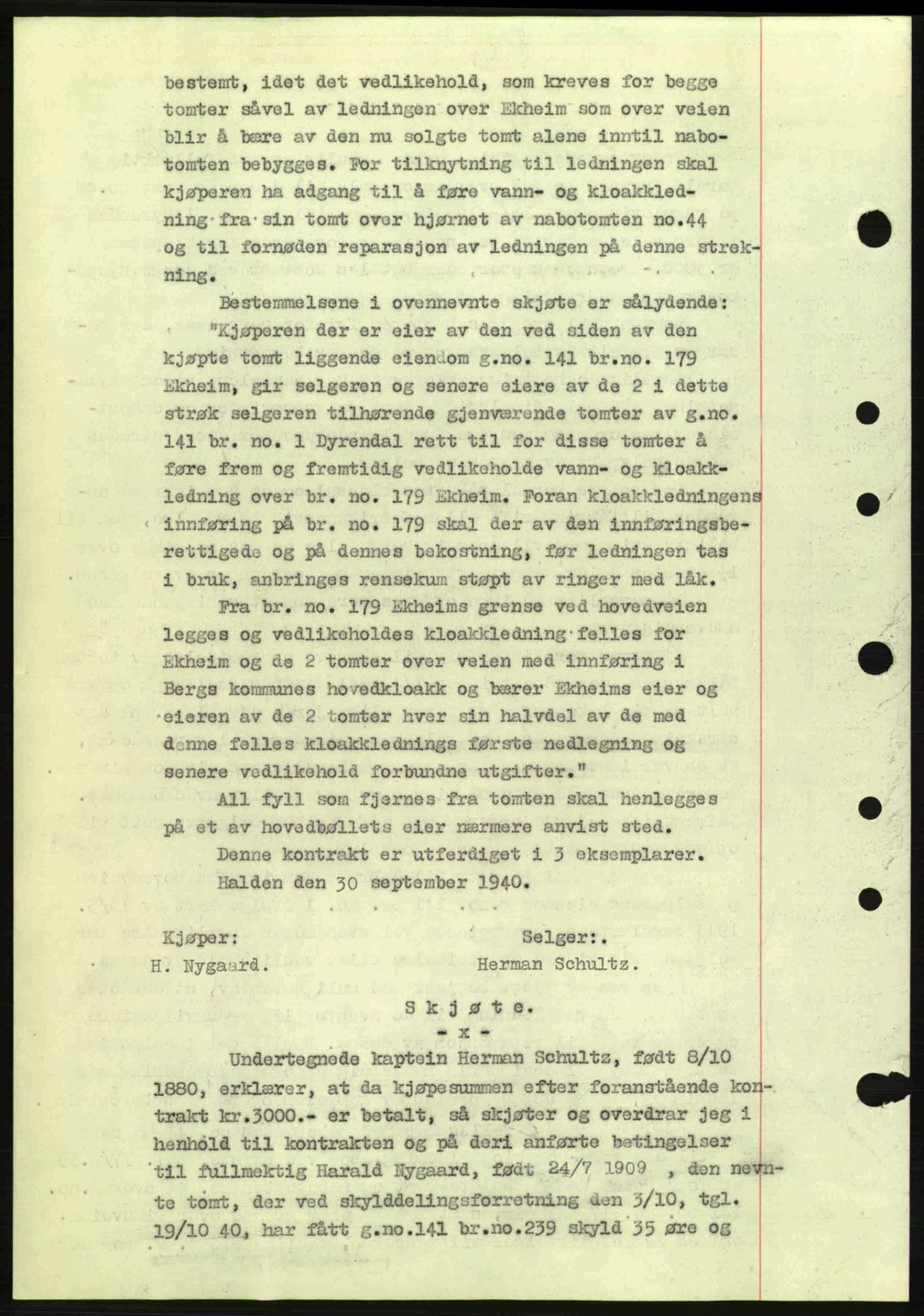 Idd og Marker sorenskriveri, AV/SAO-A-10283/G/Gb/Gbb/L0004: Mortgage book no. A4, 1940-1941, Diary no: : 1269/1940