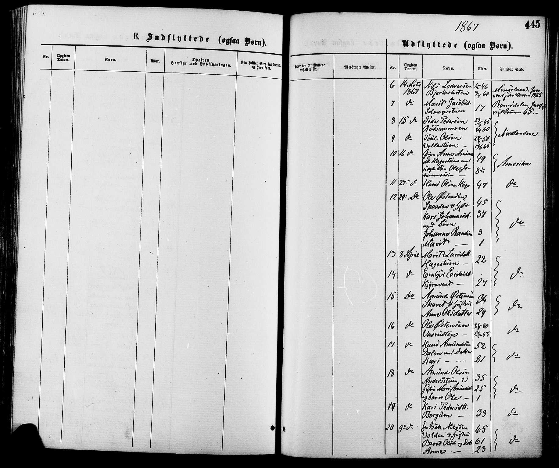 Nord-Fron prestekontor, AV/SAH-PREST-080/H/Ha/Haa/L0002: Parish register (official) no. 2, 1865-1883, p. 445