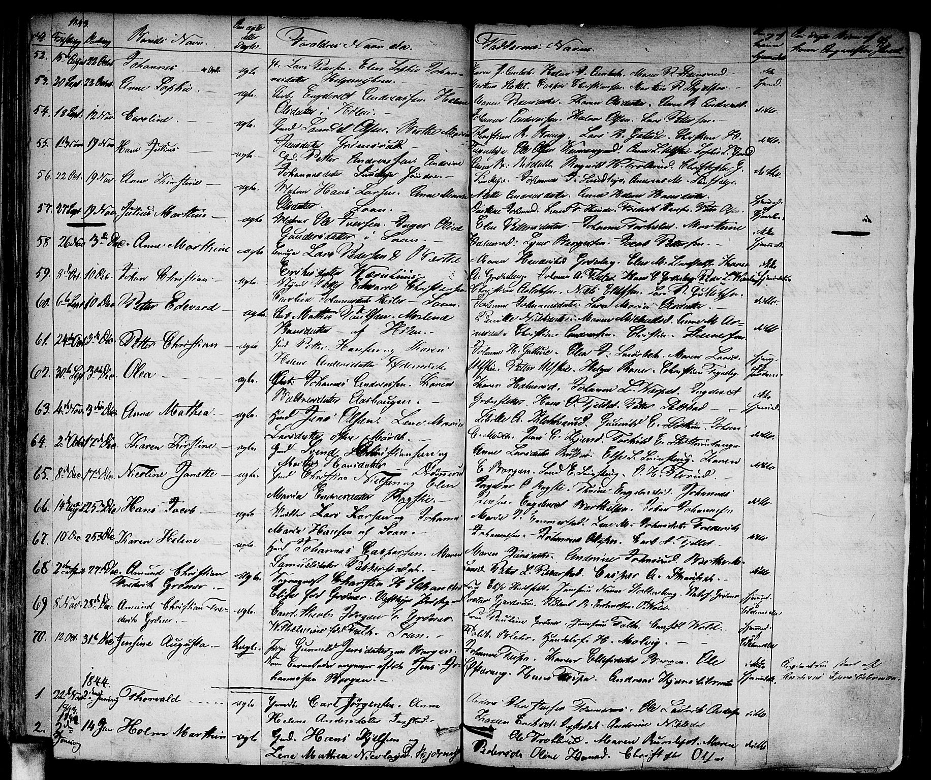 Vestby prestekontor Kirkebøker, AV/SAO-A-10893/F/Fa/L0006: Parish register (official) no. I 6, 1827-1849, p. 95