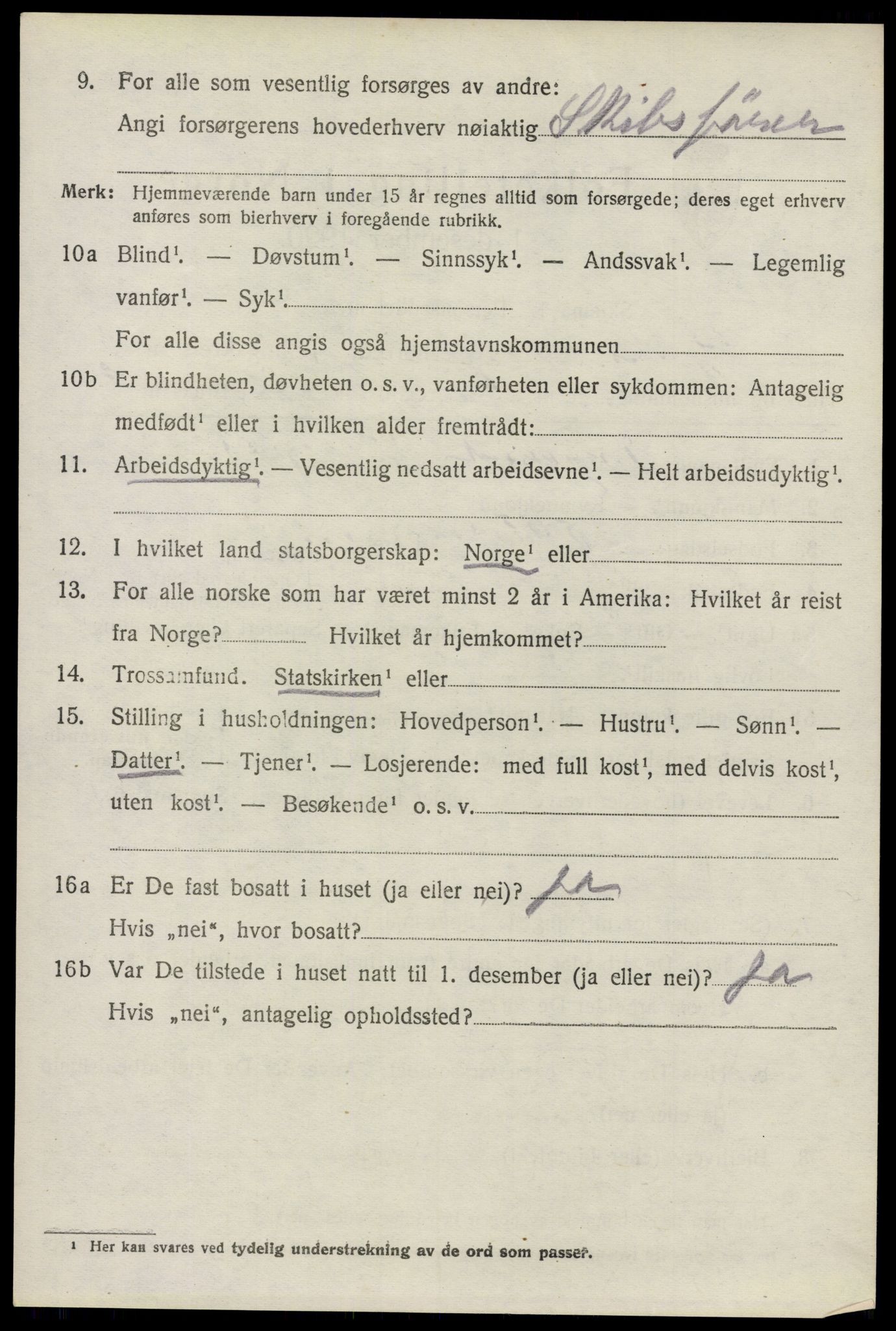 SAO, 1920 census for Glemmen, 1920, p. 10024