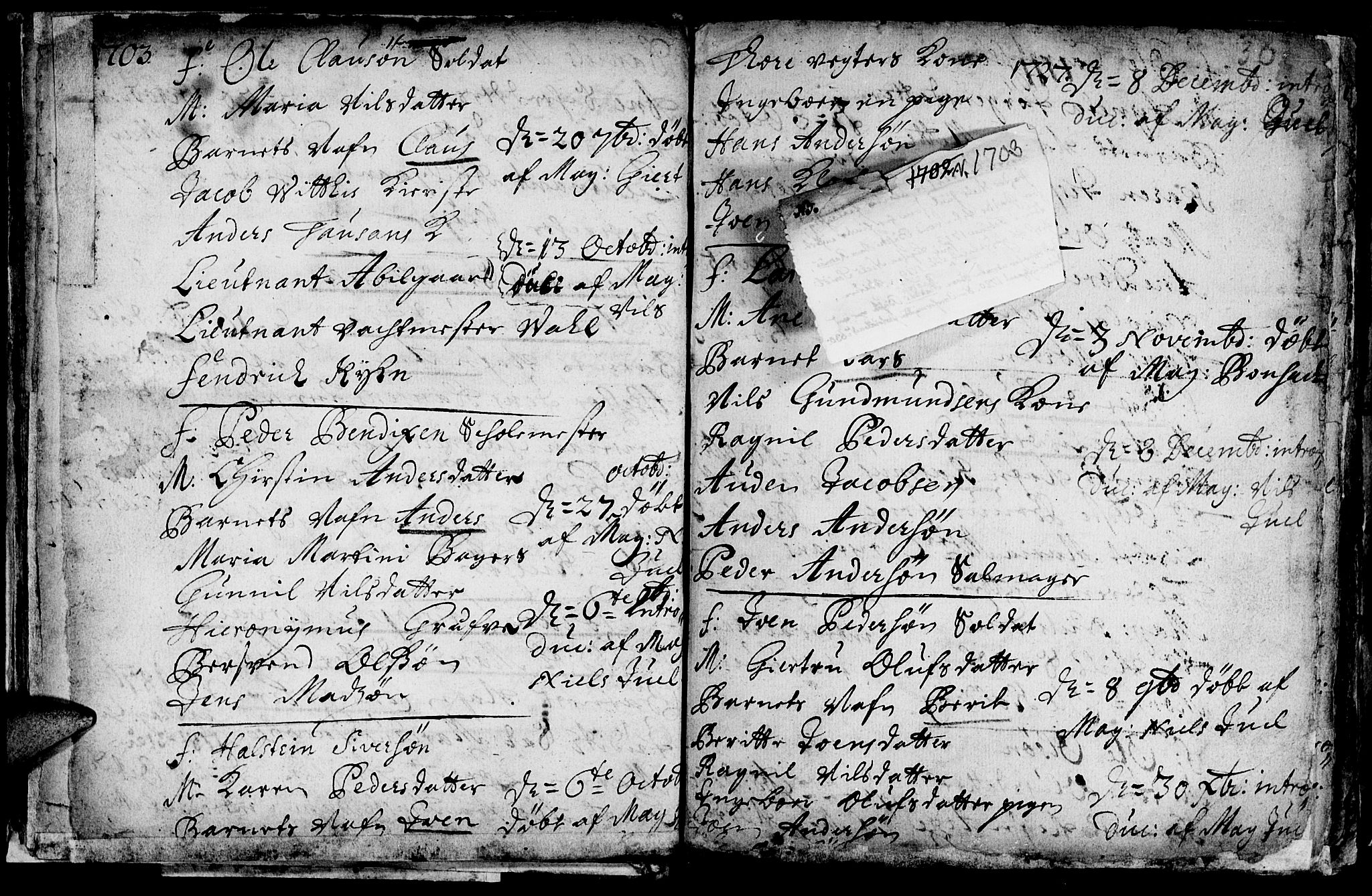 Ministerialprotokoller, klokkerbøker og fødselsregistre - Sør-Trøndelag, AV/SAT-A-1456/601/L0034: Parish register (official) no. 601A02, 1702-1714, p. 30