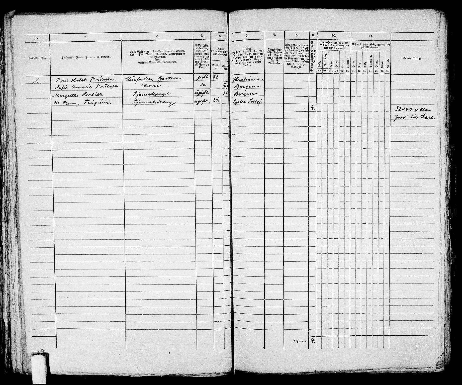 RA, 1865 census for Stavanger, 1865, p. 1194