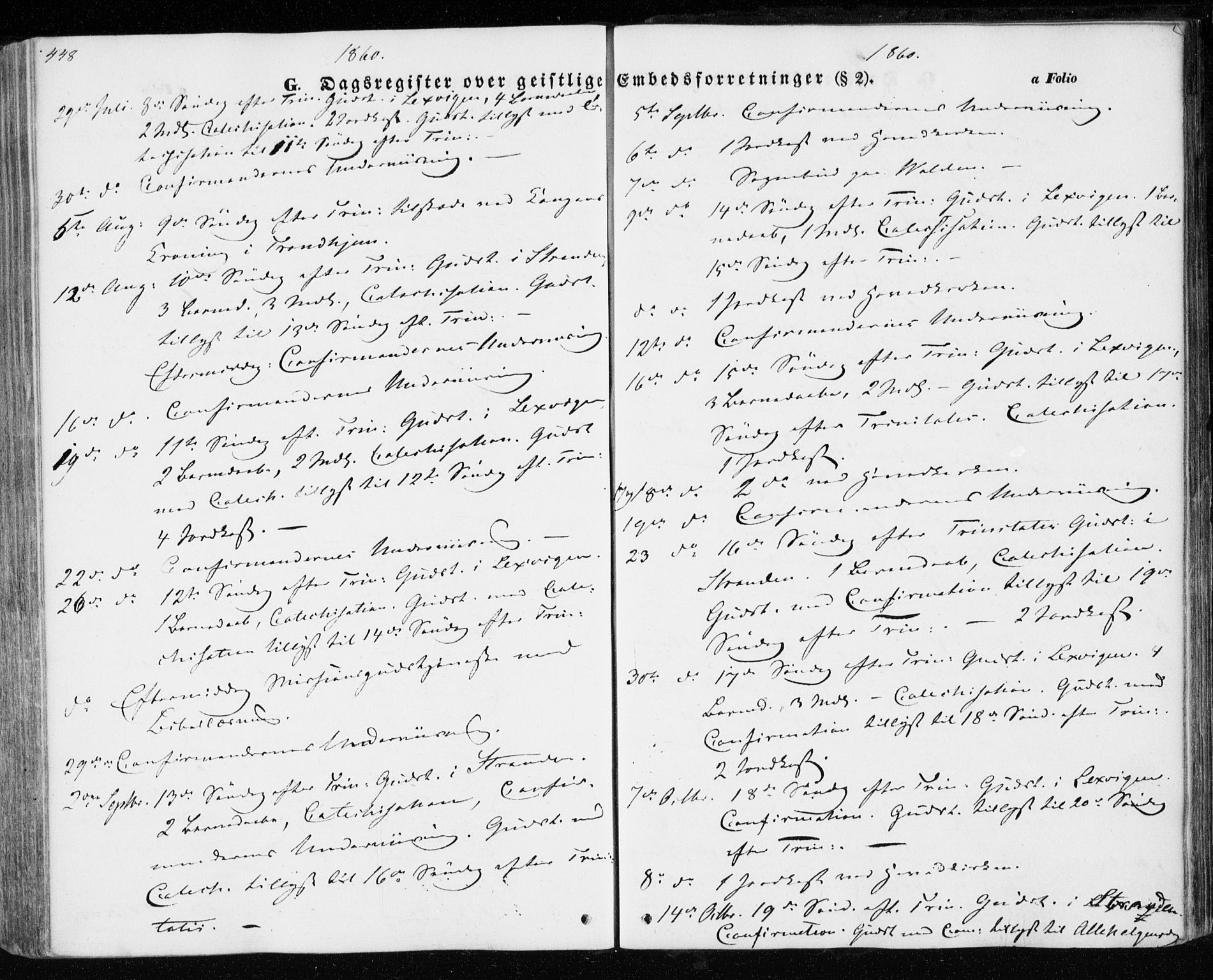 Ministerialprotokoller, klokkerbøker og fødselsregistre - Nord-Trøndelag, SAT/A-1458/701/L0008: Parish register (official) no. 701A08 /1, 1854-1863, p. 448