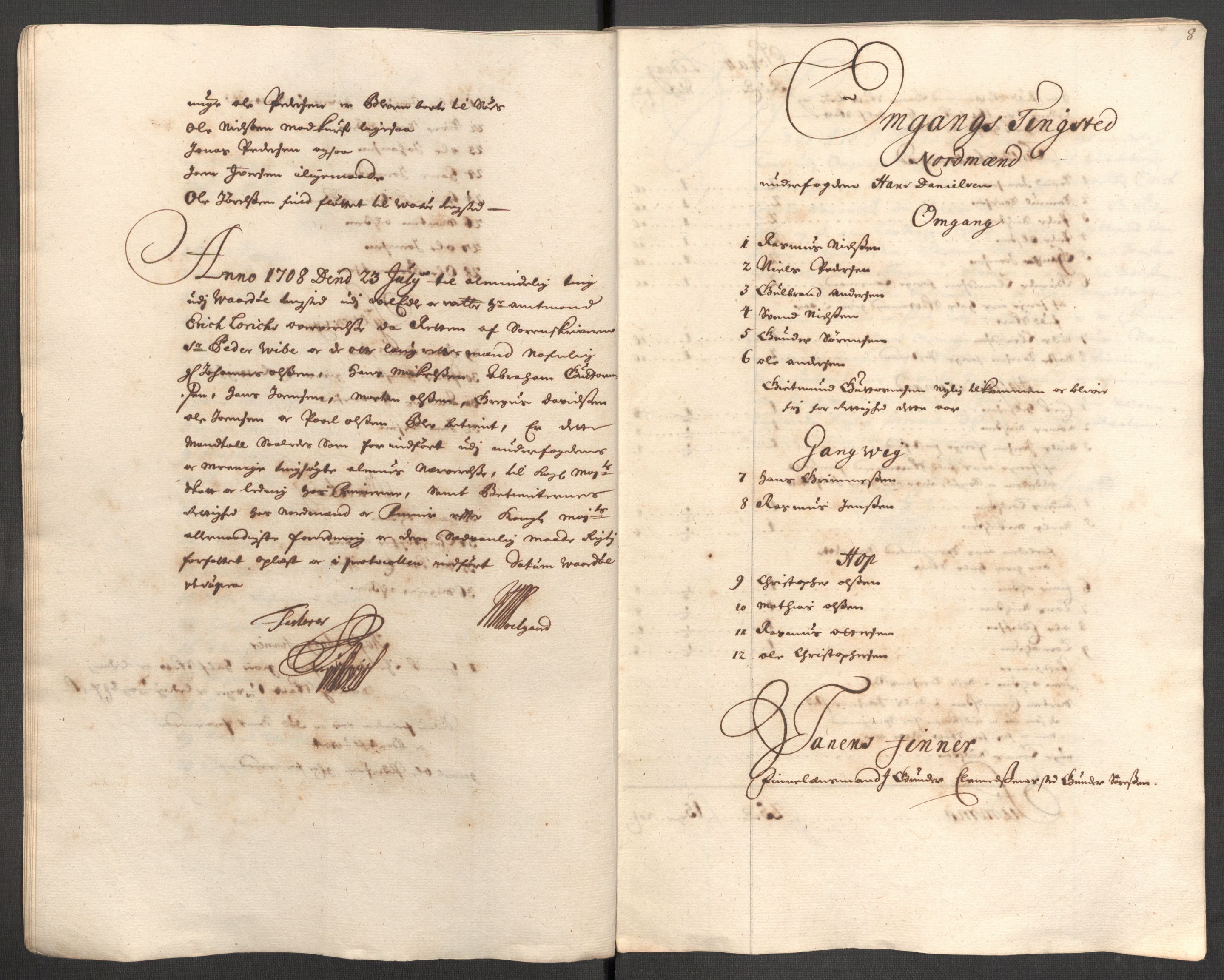 Rentekammeret inntil 1814, Reviderte regnskaper, Fogderegnskap, AV/RA-EA-4092/R69/L4854: Fogderegnskap Finnmark/Vardøhus, 1707-1708, p. 135