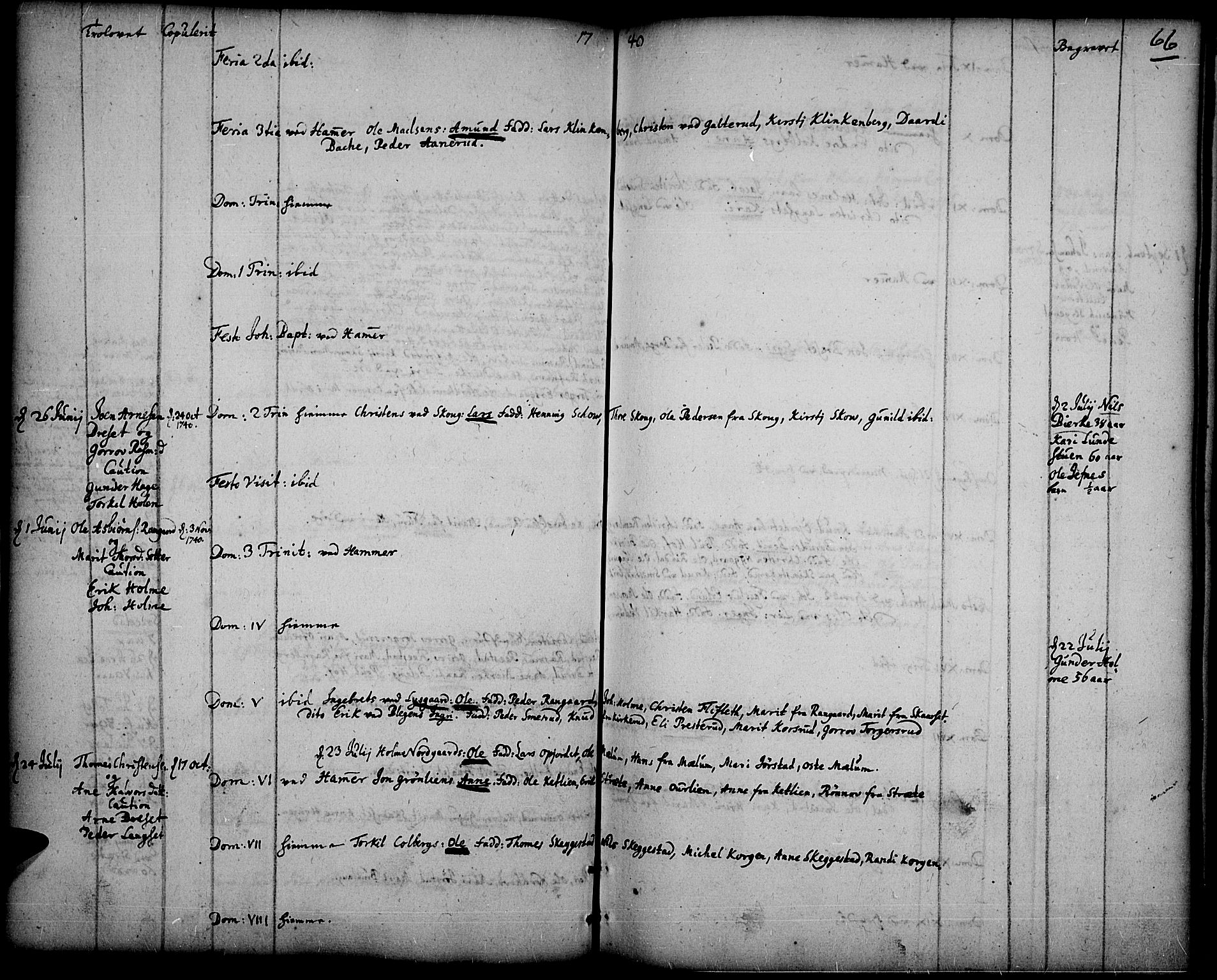 Fåberg prestekontor, AV/SAH-PREST-086/H/Ha/Haa/L0001: Parish register (official) no. 1, 1727-1775, p. 66