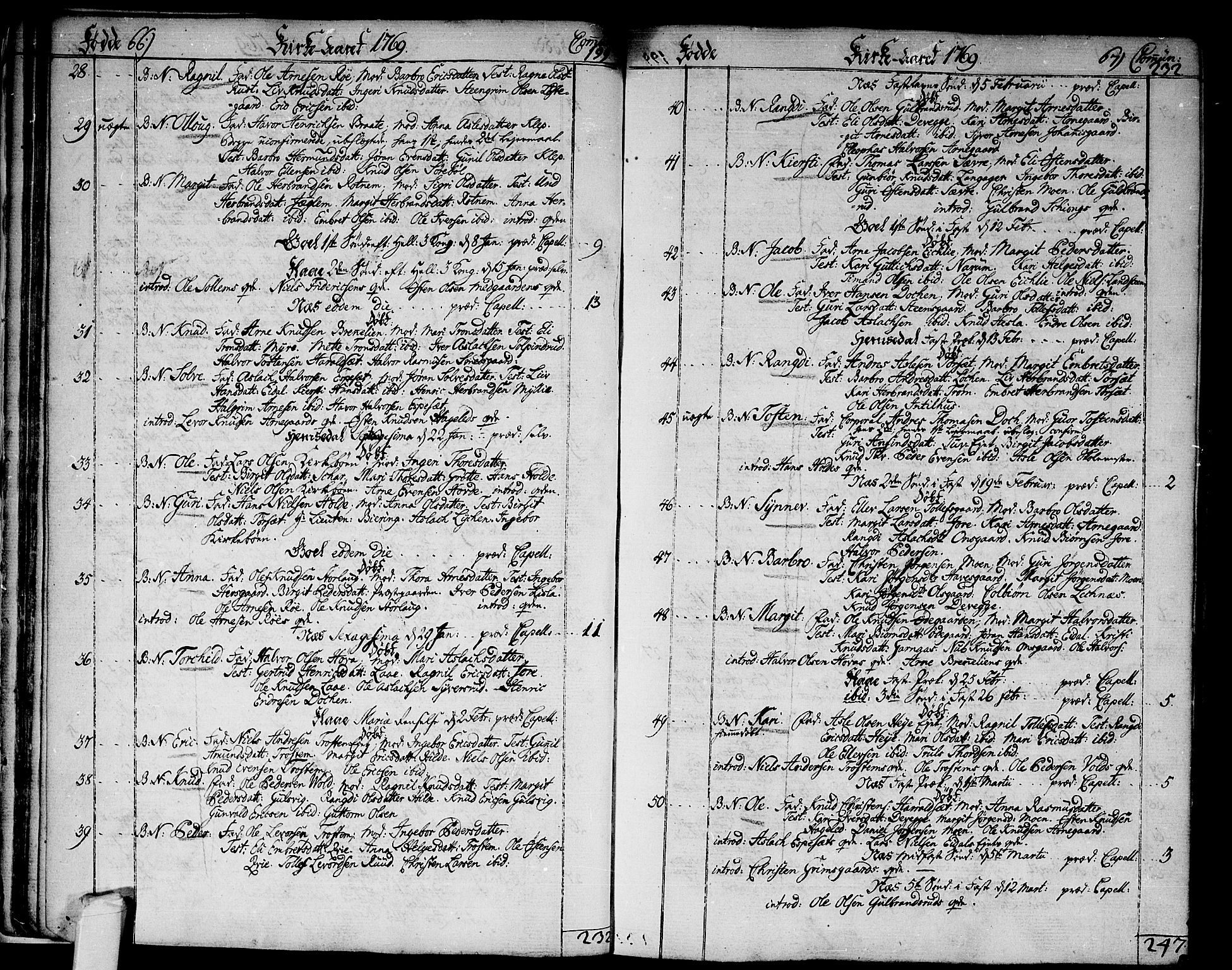 Nes kirkebøker, SAKO/A-236/F/Fa/L0004: Parish register (official) no. 4, 1764-1786, p. 66-67