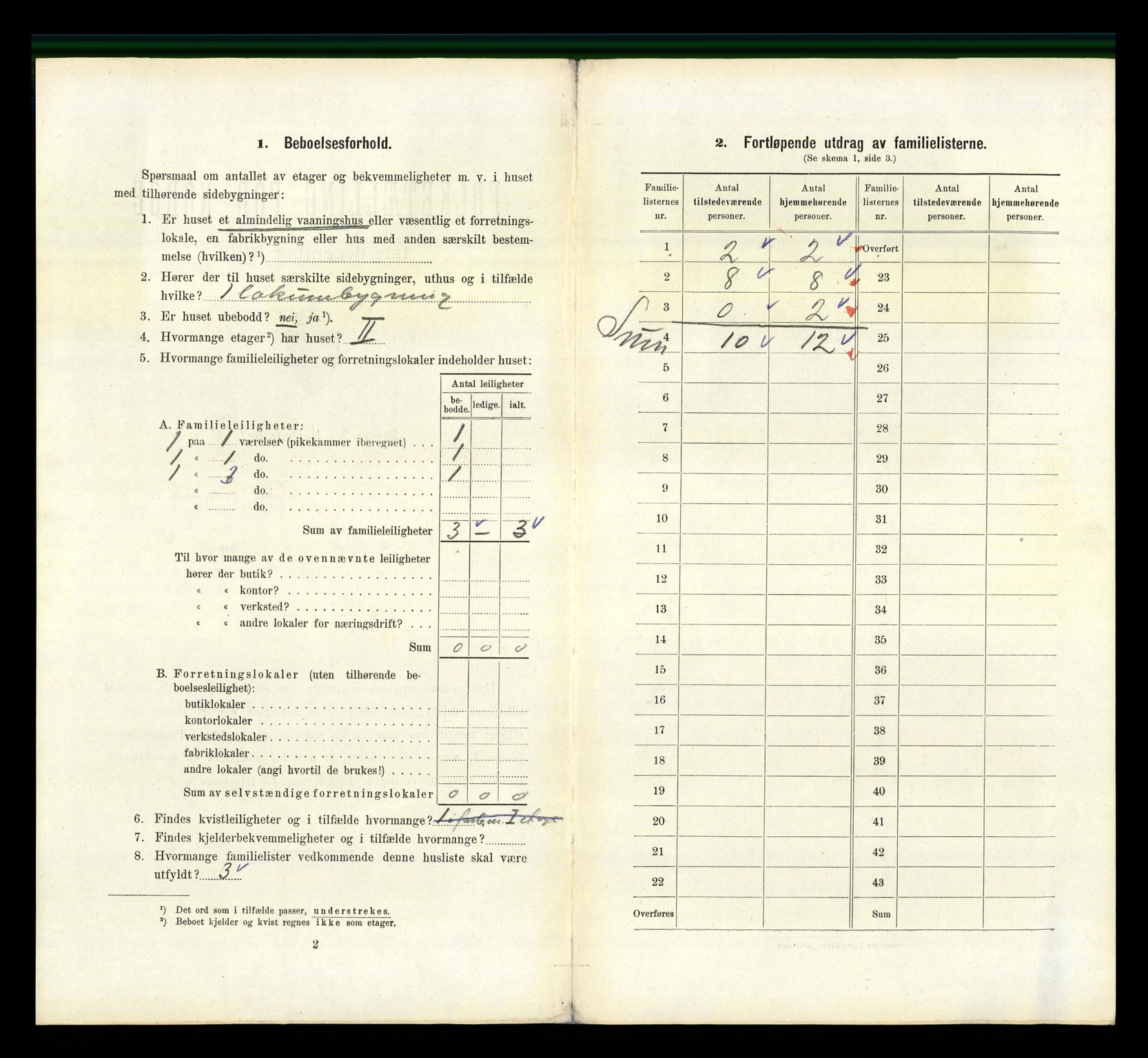 RA, 1910 census for Kragerø, 1910, p. 3913