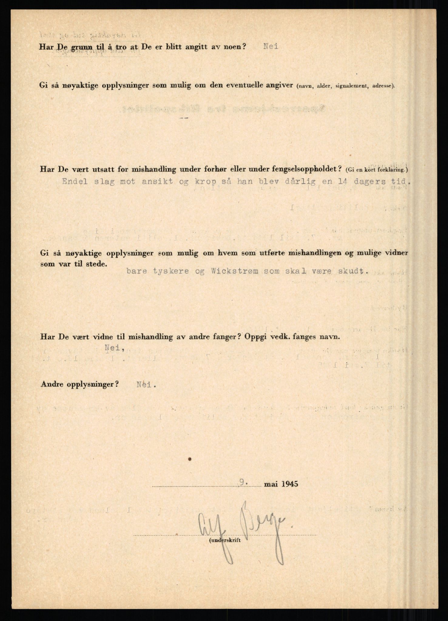 Rikspolitisjefen, AV/RA-S-1560/L/L0002: Berg, Alf - Bråthen, Thorleif, 1940-1945, p. 140