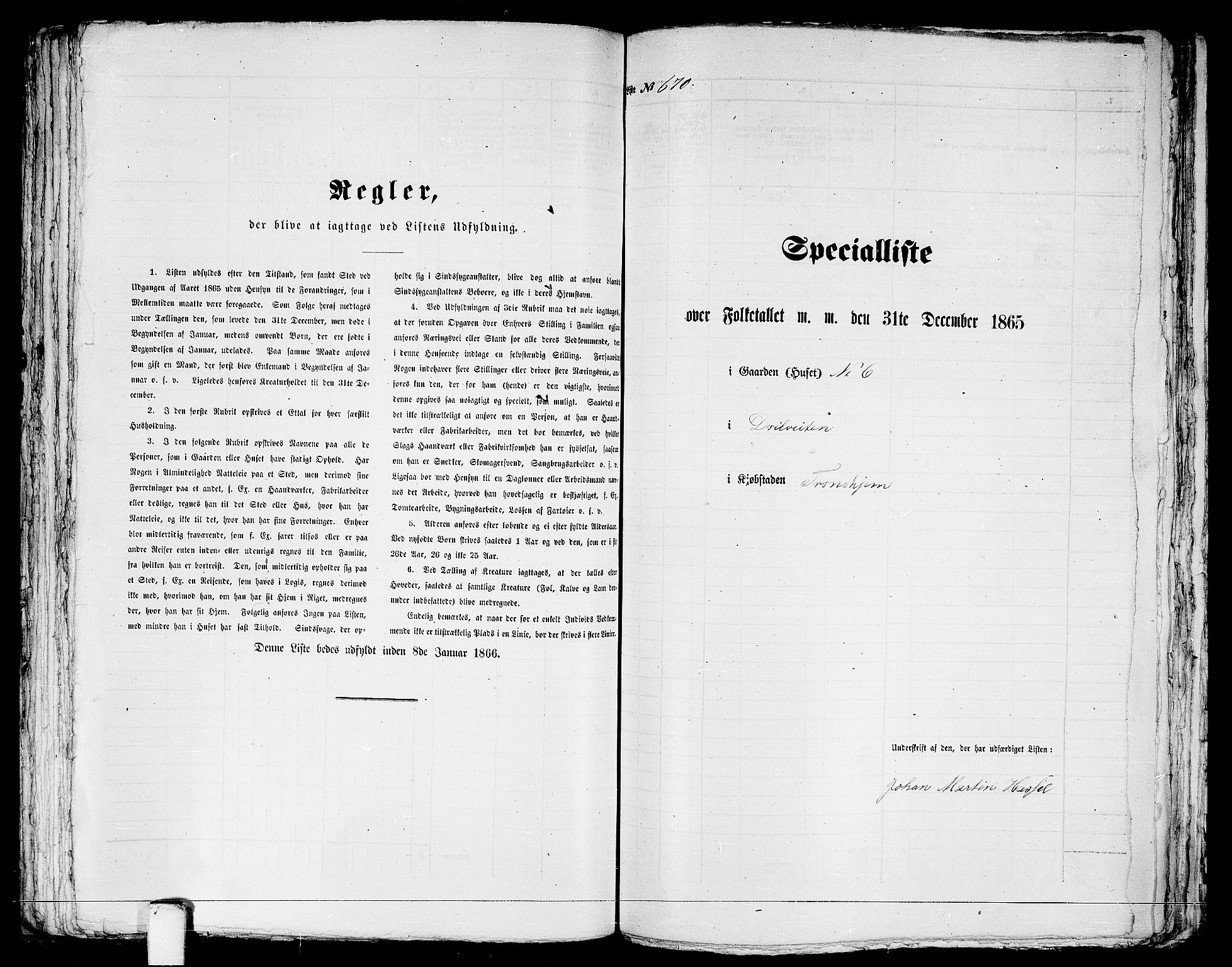 RA, 1865 census for Trondheim, 1865, p. 1389