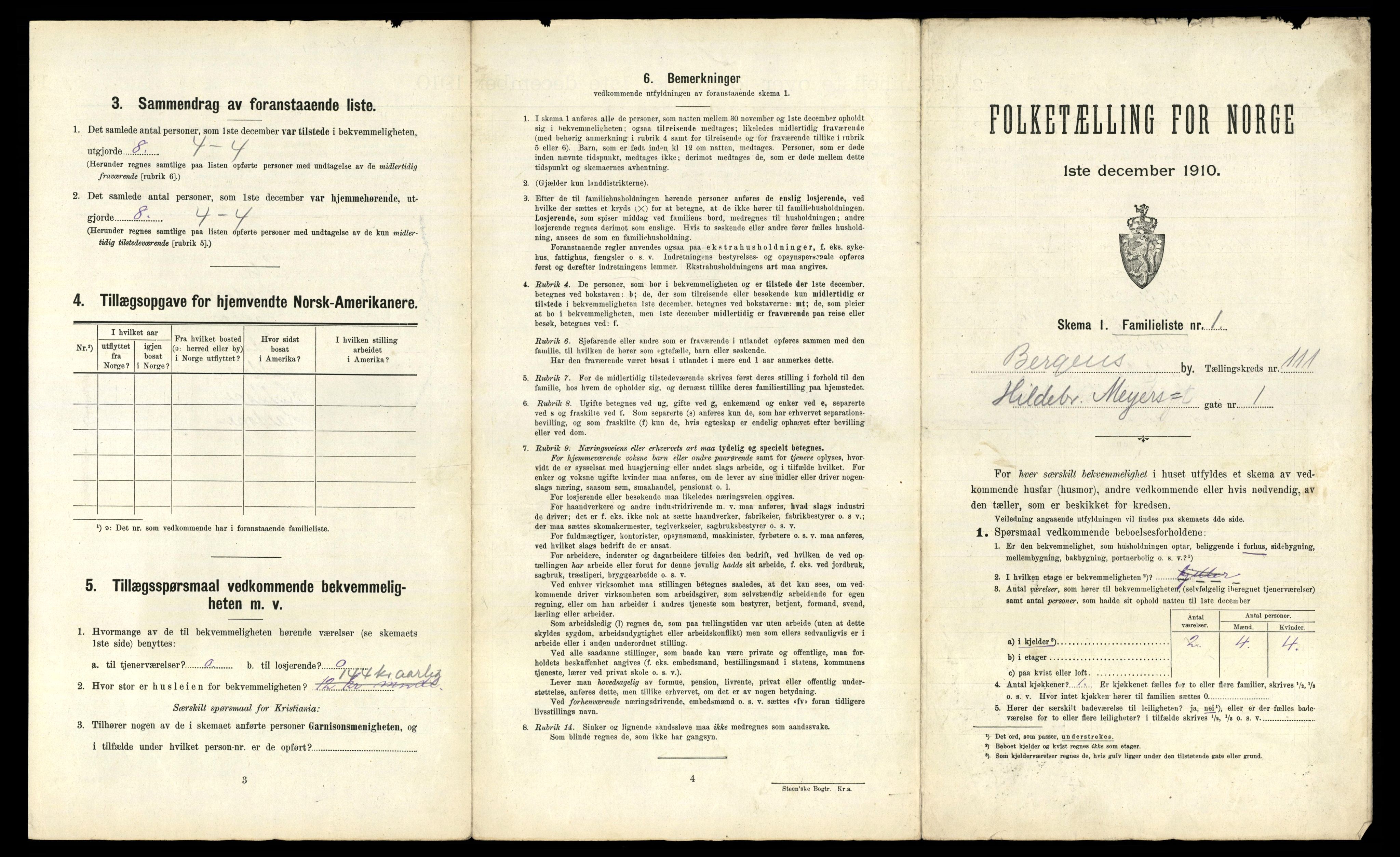 RA, 1910 census for Bergen, 1910, p. 38641