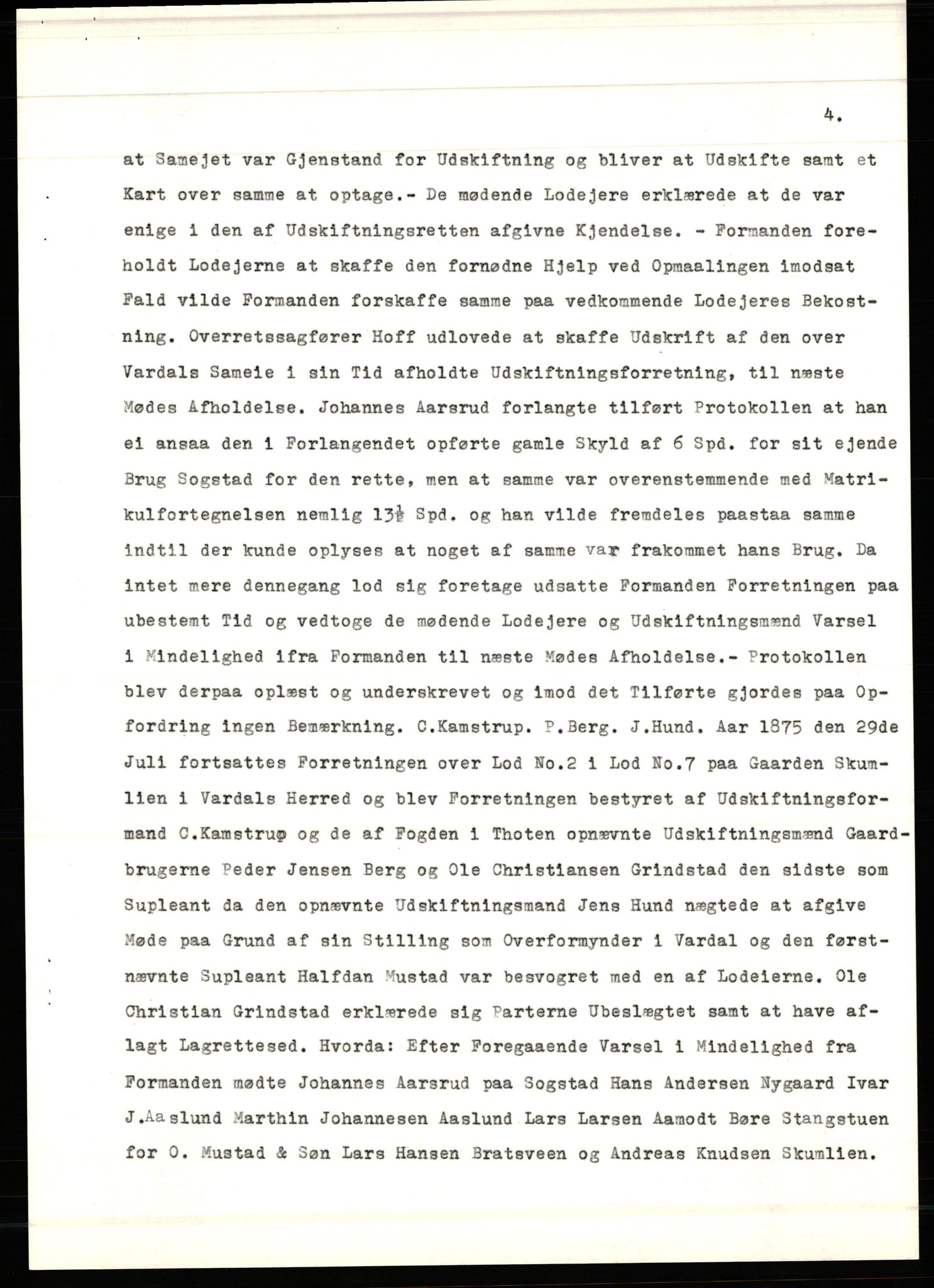 Avskriftssamlingen ved Statsarkivet i Hamar, AV/SAH-AVSKRIFT-001/H/Hf/Hfa/Hfaa/L0013: Pantebok 13=M for Toten, Vardal og Biri, 1877-1883