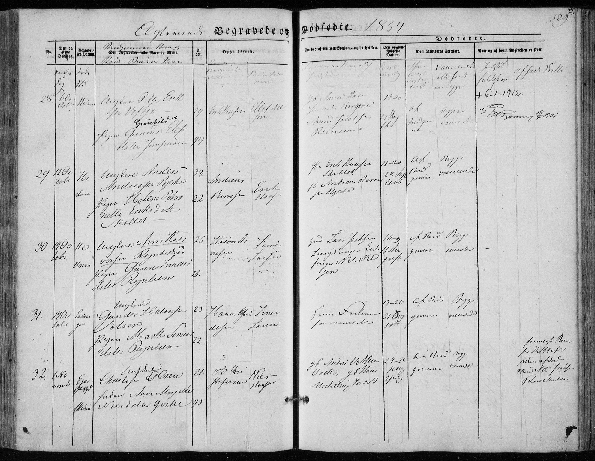 Hedrum kirkebøker, AV/SAKO-A-344/F/Fa/L0006: Parish register (official) no. I 6, 1849-1857, p. 329