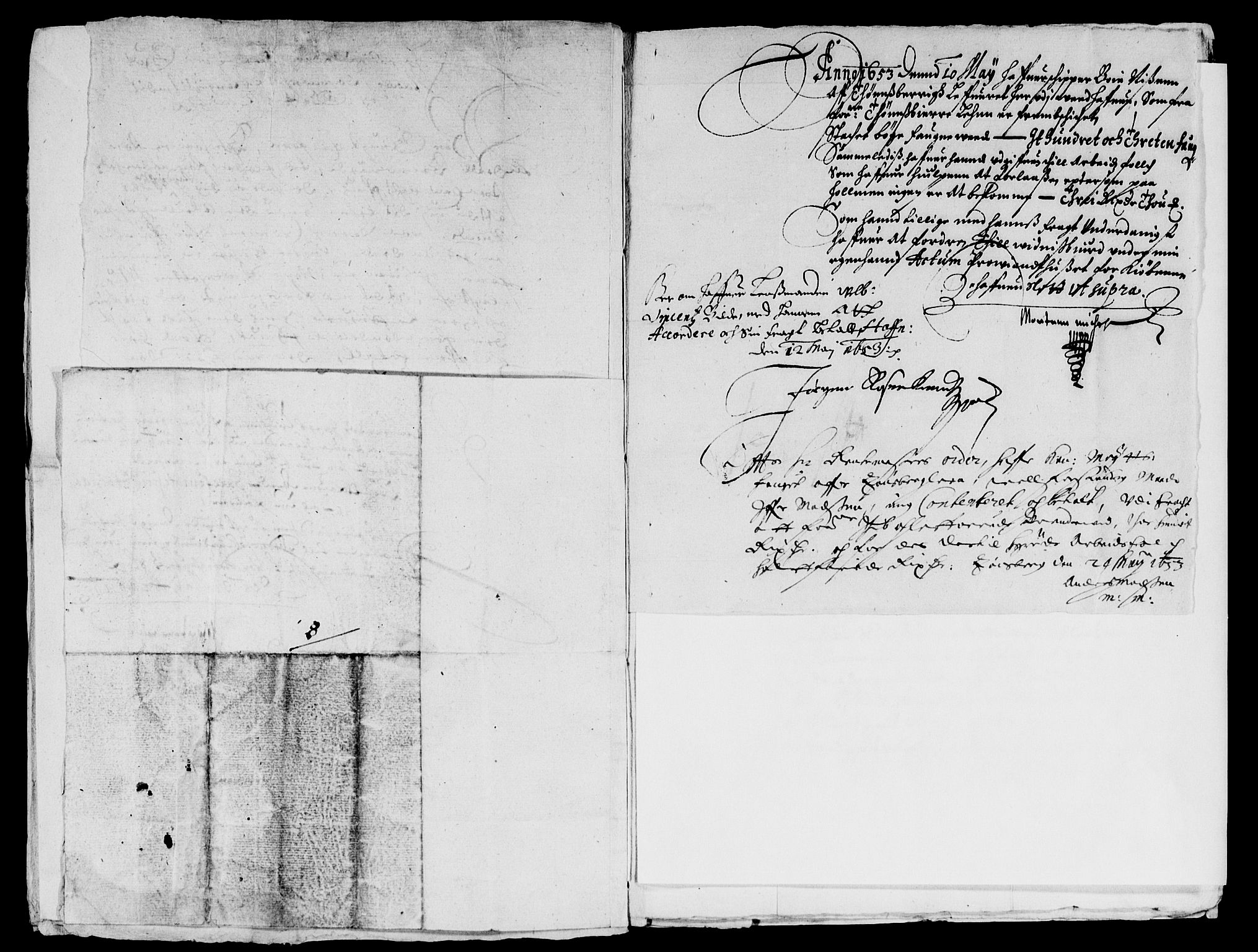 Rentekammeret inntil 1814, Reviderte regnskaper, Lensregnskaper, AV/RA-EA-5023/R/Rb/Rbo/L0031: Tønsberg len, 1651-1654