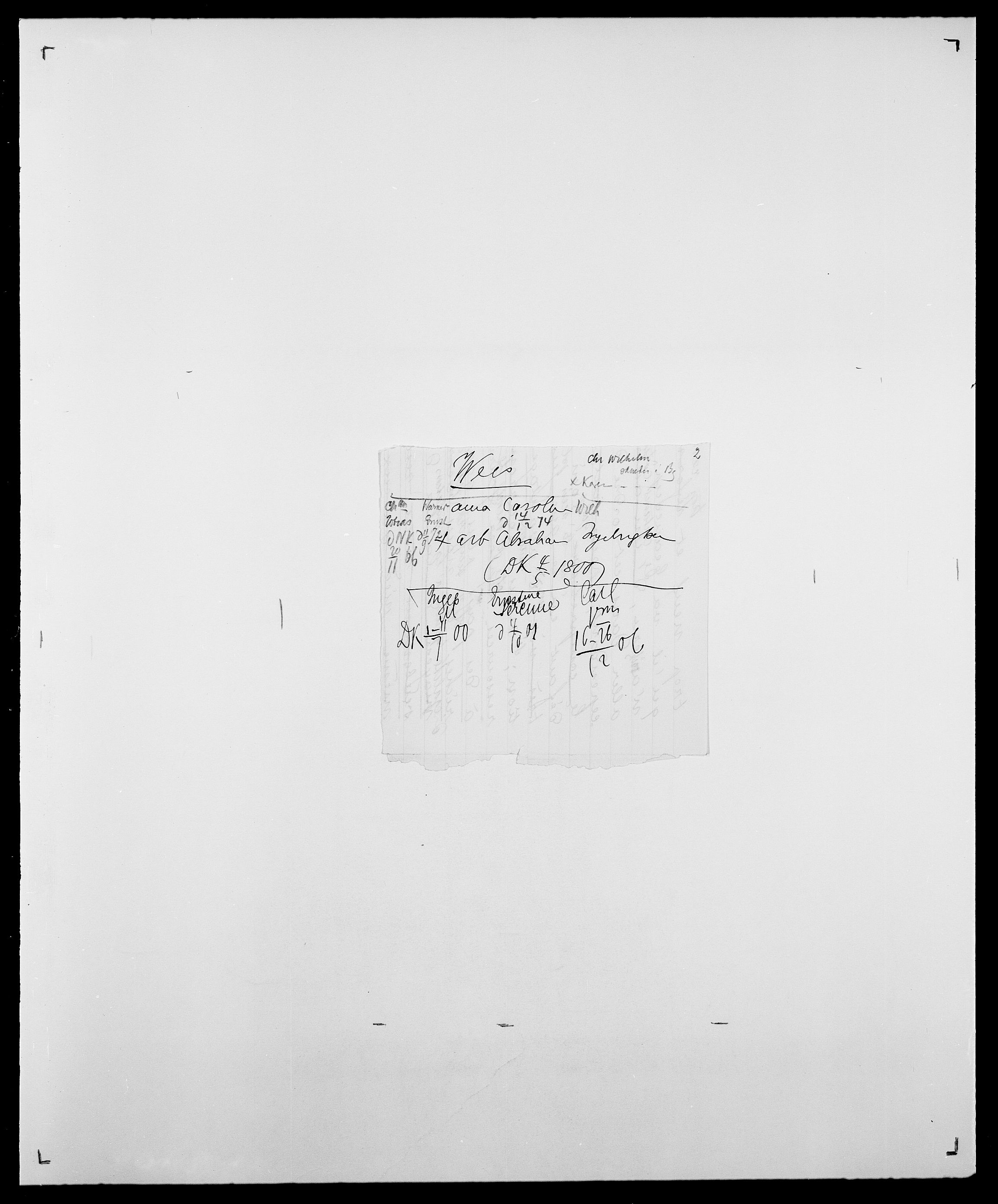 Delgobe, Charles Antoine - samling, AV/SAO-PAO-0038/D/Da/L0040: Usgaard - Velund, p. 609