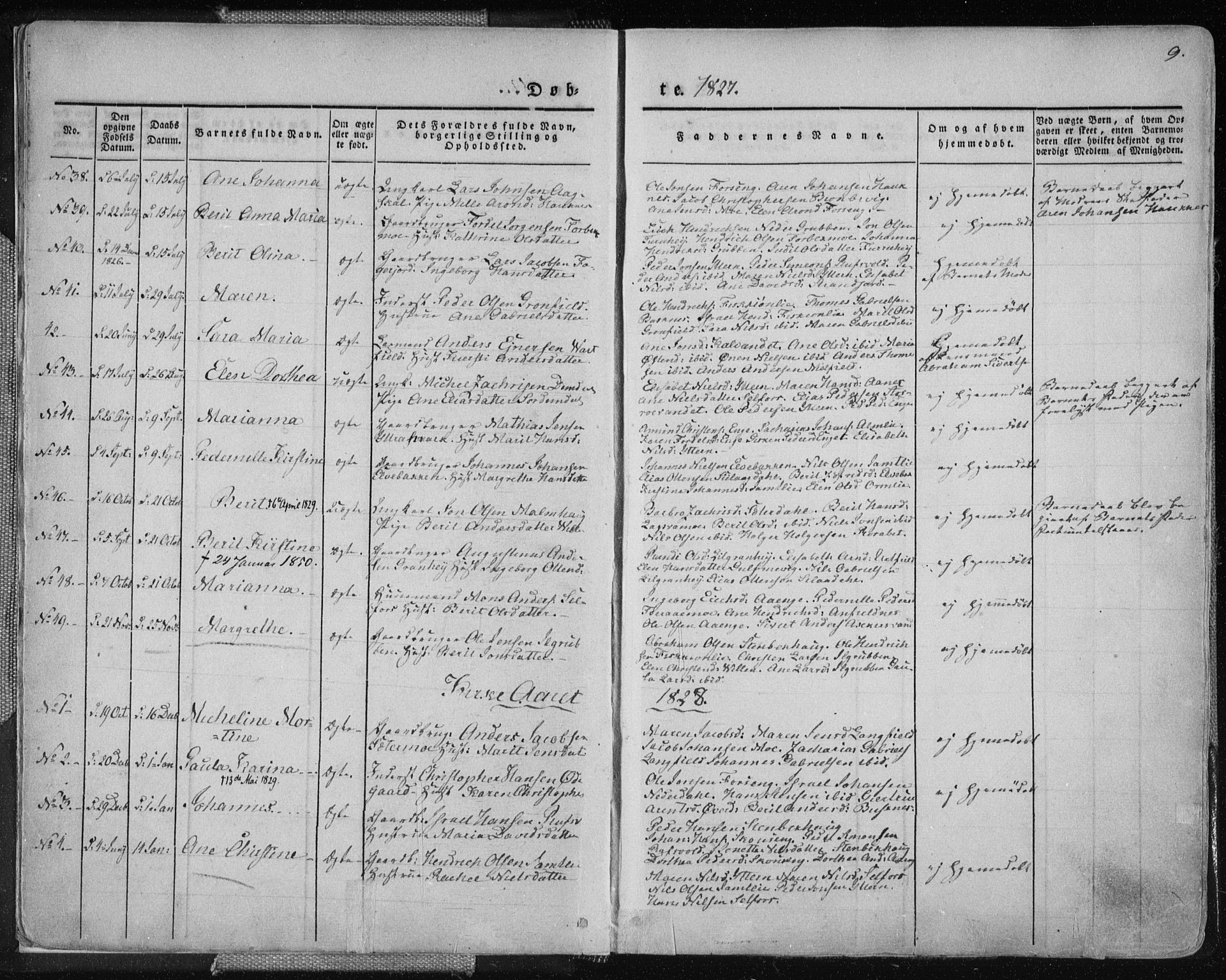 Ministerialprotokoller, klokkerbøker og fødselsregistre - Nordland, SAT/A-1459/827/L0390: Parish register (official) no. 827A02, 1826-1841, p. 9