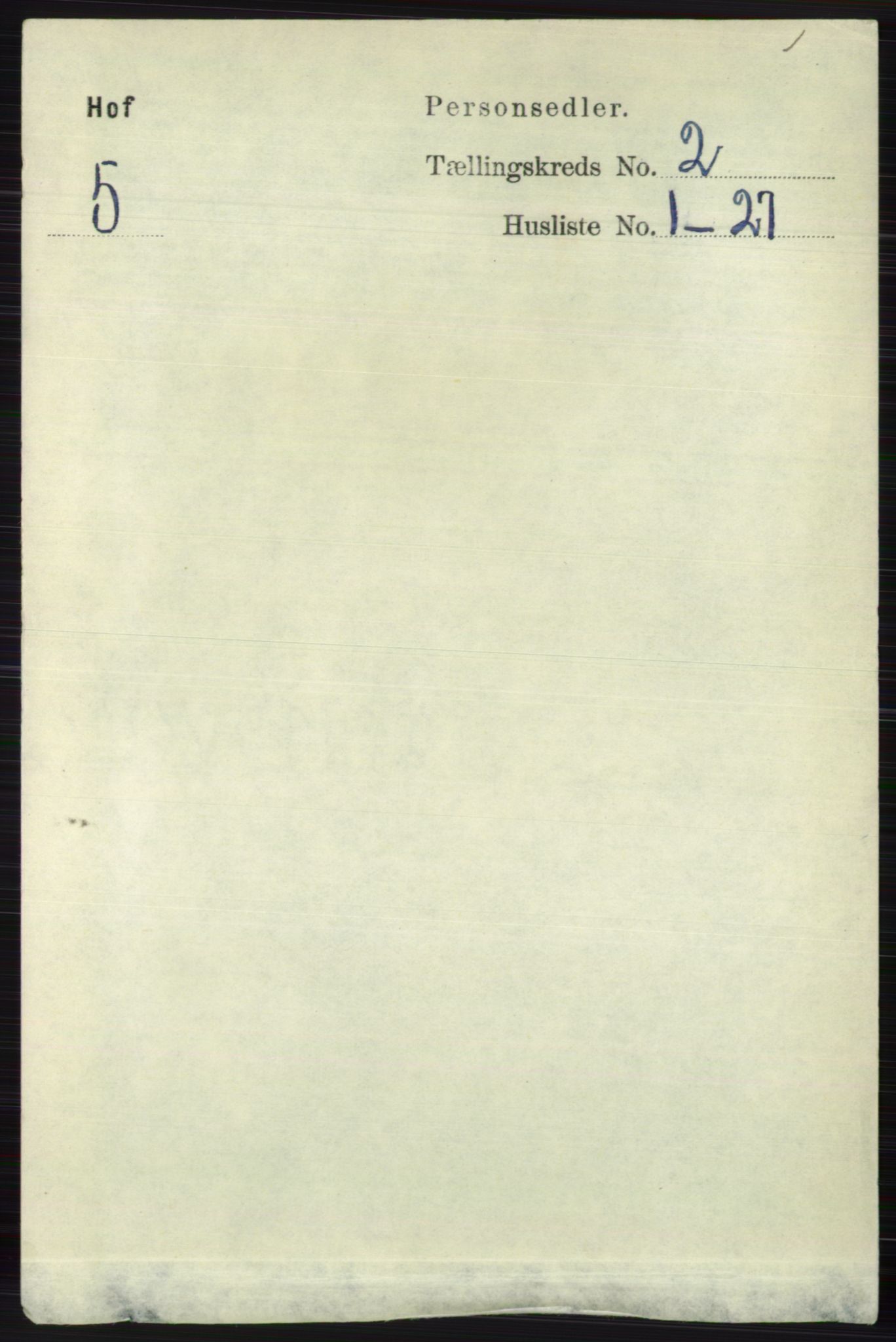 RA, 1891 census for 0714 Hof, 1891, p. 448