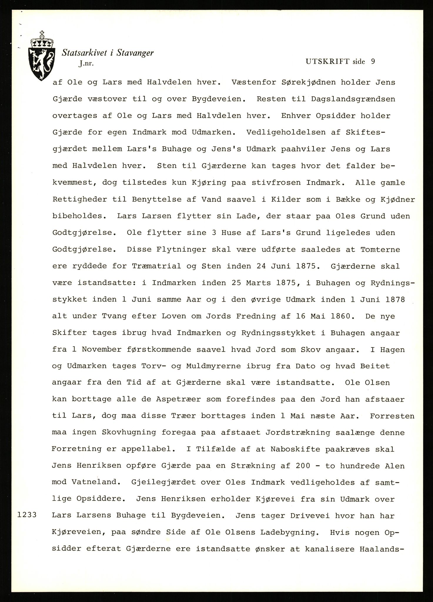 Statsarkivet i Stavanger, AV/SAST-A-101971/03/Y/Yj/L0042: Avskrifter sortert etter gårdsnavn: Høle - Håland vestre, 1750-1930, p. 387