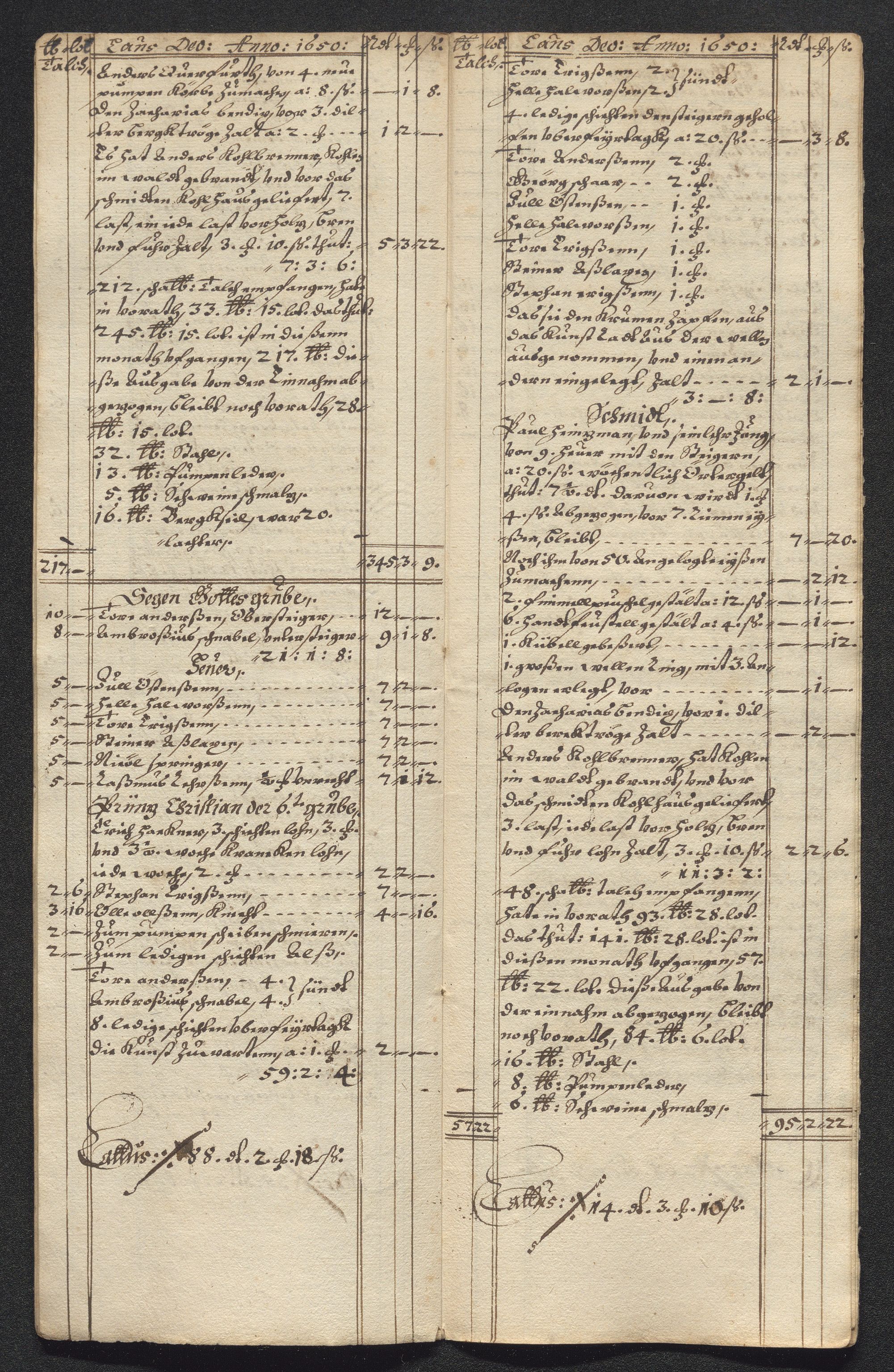 Kongsberg Sølvverk 1623-1816, SAKO/EA-3135/001/D/Dc/Dcd/L0024: Utgiftsregnskap for gruver m.m. , 1650, p. 513