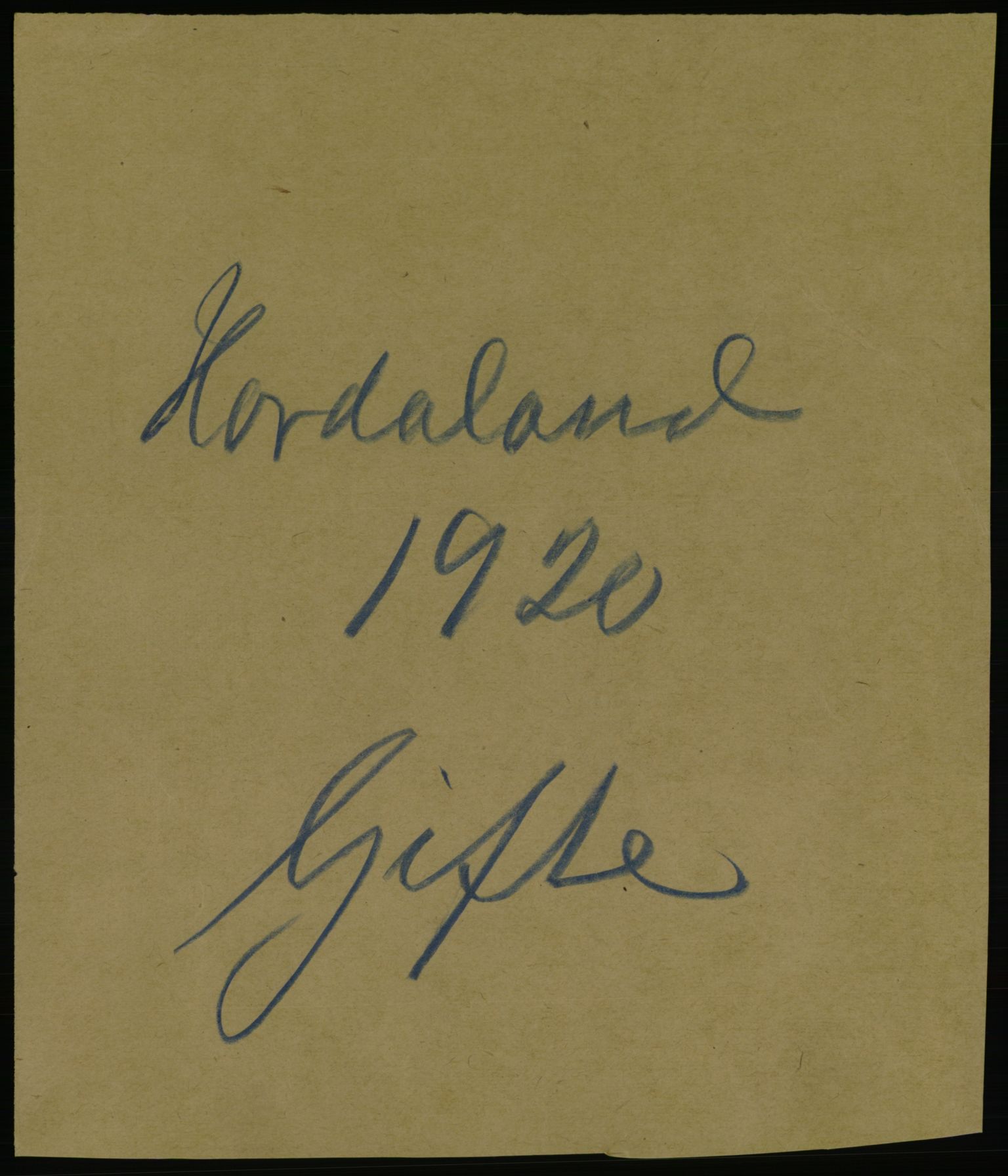 Statistisk sentralbyrå, Sosiodemografiske emner, Befolkning, RA/S-2228/D/Df/Dfb/Dfbj/L0039: Hordaland fylke: Gifte, dødfødte. Bygder., 1920, p. 1