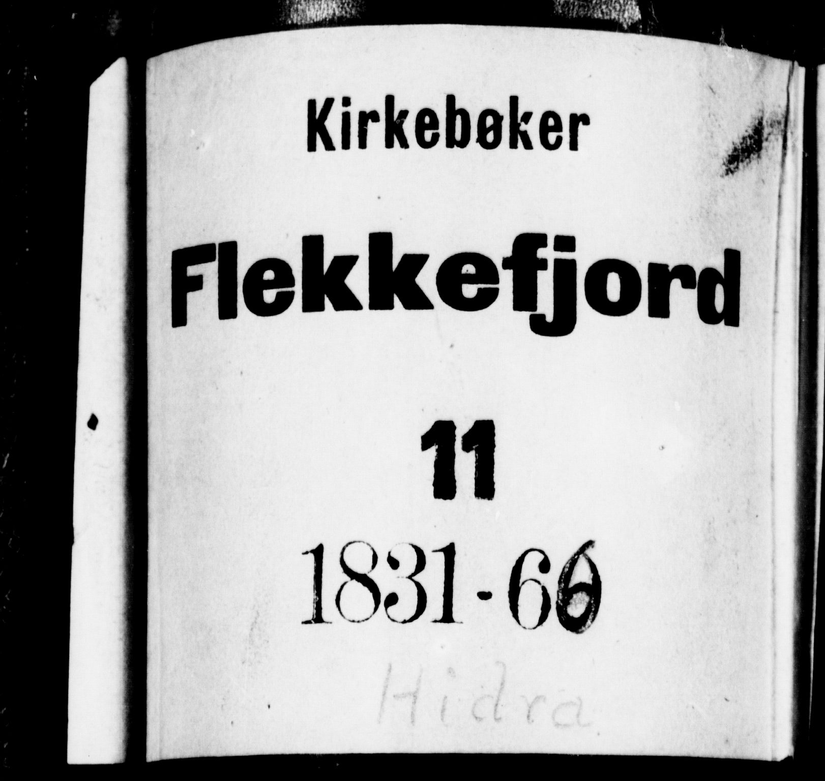 Flekkefjord sokneprestkontor, AV/SAK-1111-0012/F/Fb/Fbb/L0002: Parish register (copy) no. B 2a, 1831-1866