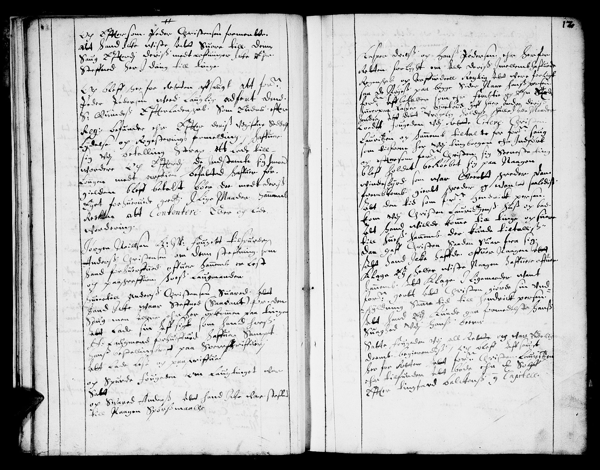 Finnmark sorenskriveri, AV/SATØ-S-0053/F/Fa/L0009: Justisprotokoller, 1654-1663, p. 11b-12a