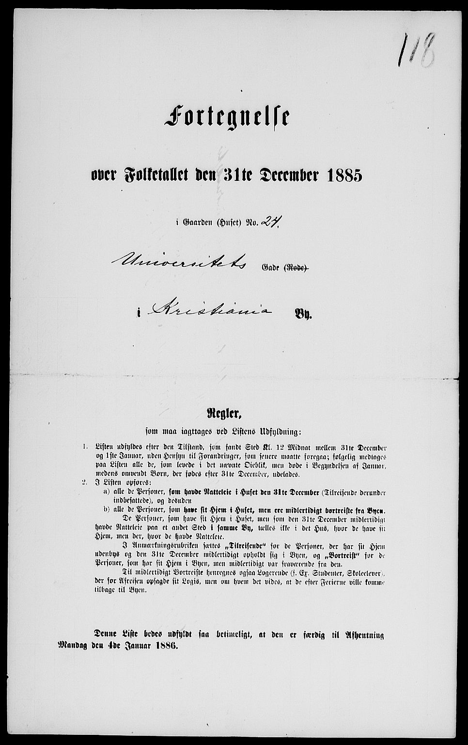 RA, 1885 census for 0301 Kristiania, 1885, p. 1841