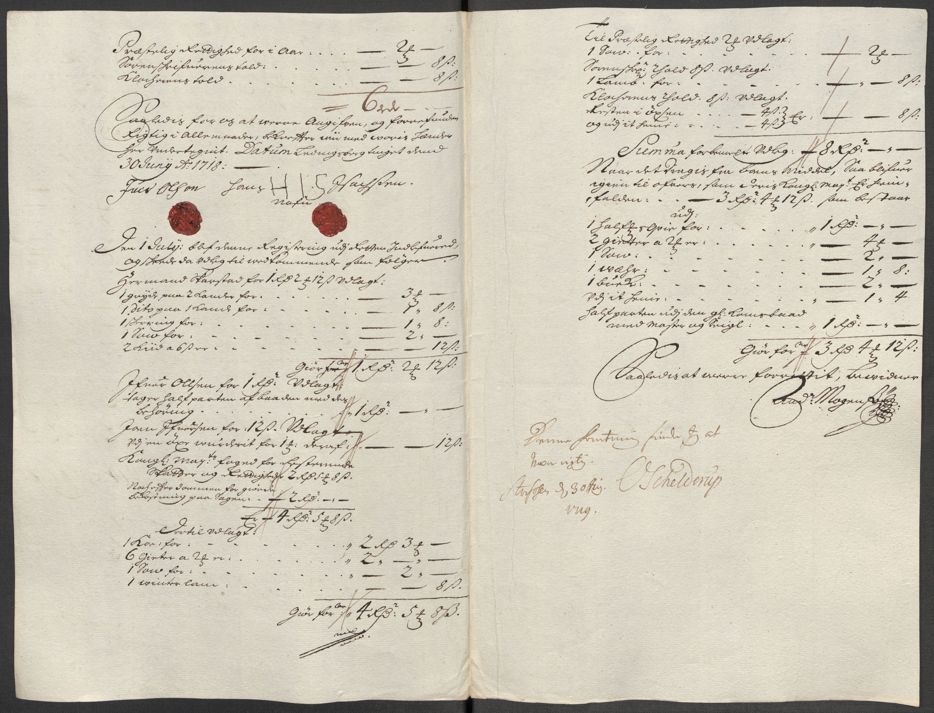 Rentekammeret inntil 1814, Reviderte regnskaper, Fogderegnskap, AV/RA-EA-4092/R66/L4588: Fogderegnskap Salten, 1718, p. 336