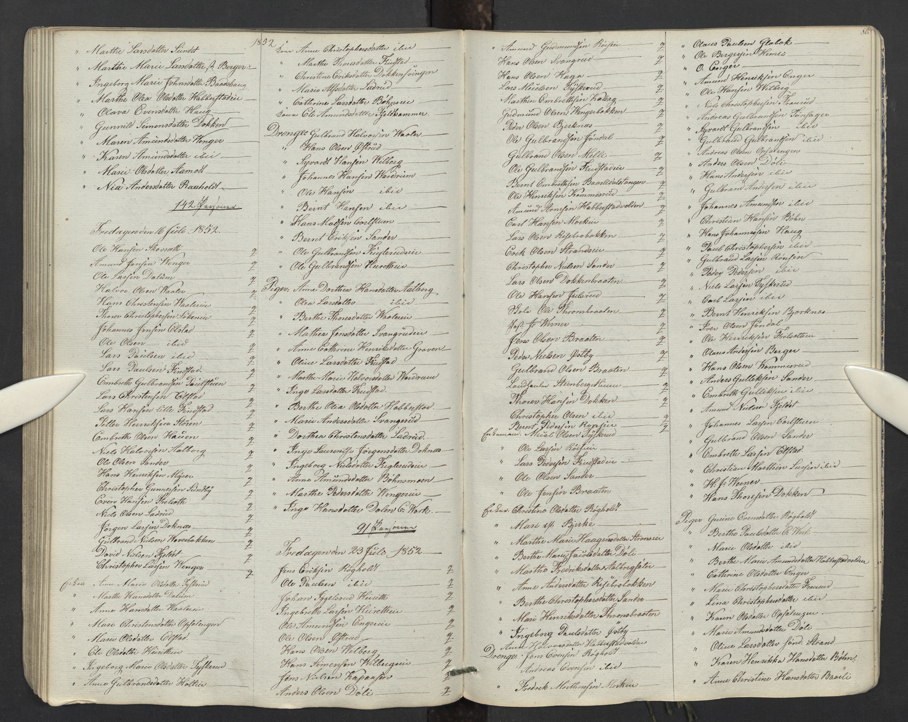 Eidsvoll prestekontor Kirkebøker, AV/SAO-A-10888/M/Ma/L0003: Communicants register no. I 3, 1847-1853, p. 80