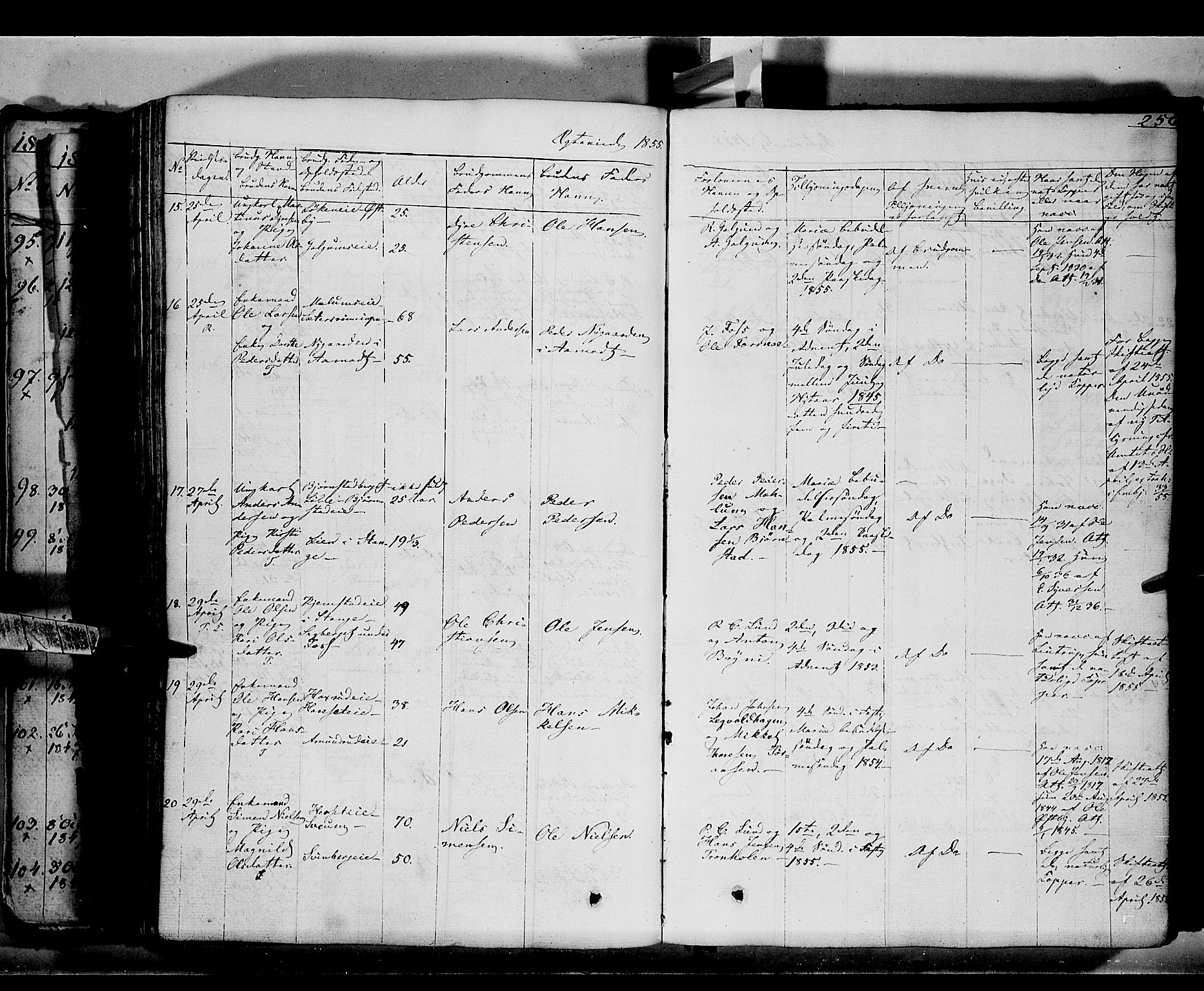 Romedal prestekontor, AV/SAH-PREST-004/K/L0004: Parish register (official) no. 4, 1847-1861, p. 256