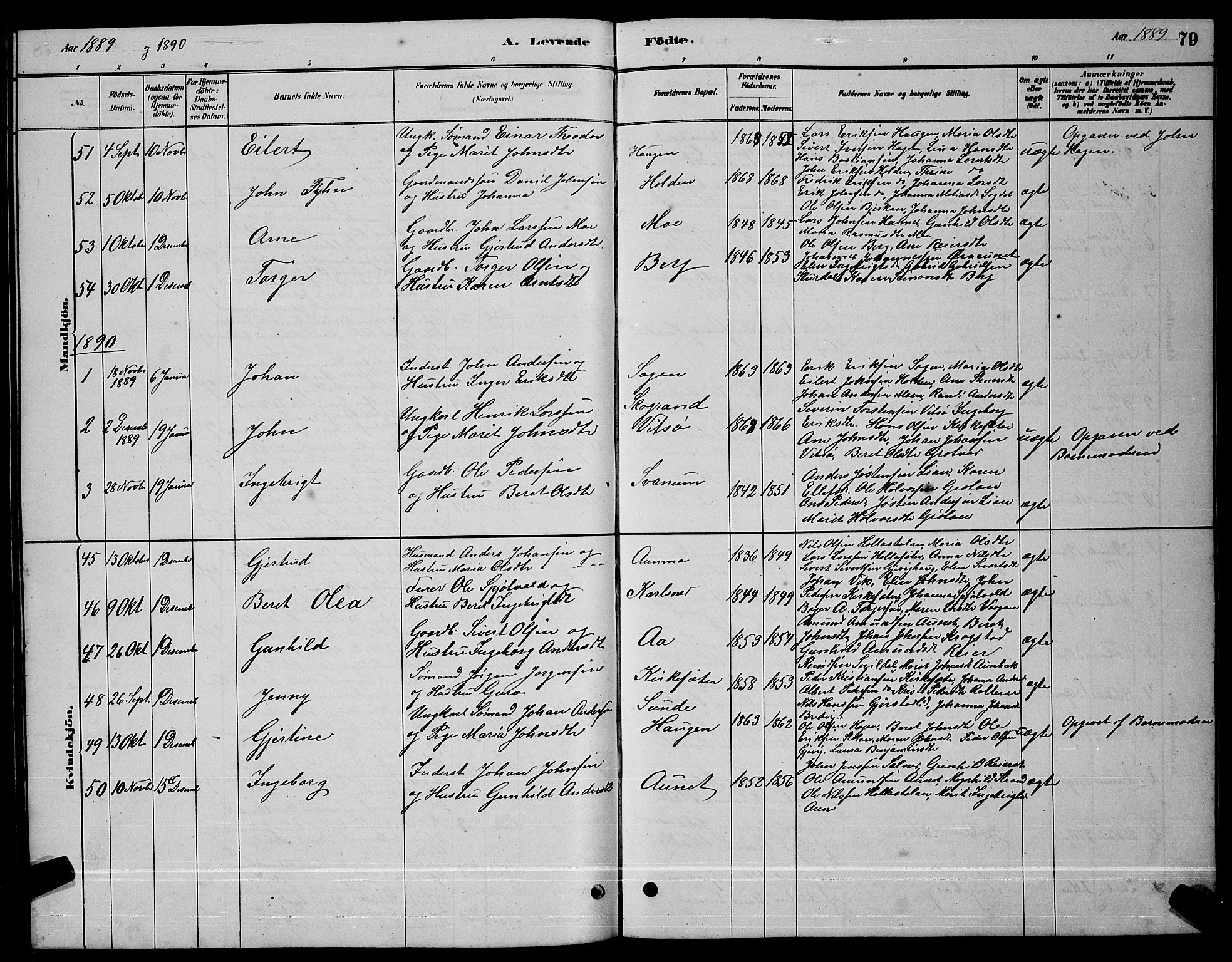 Ministerialprotokoller, klokkerbøker og fødselsregistre - Sør-Trøndelag, SAT/A-1456/630/L0504: Parish register (copy) no. 630C02, 1879-1898, p. 79