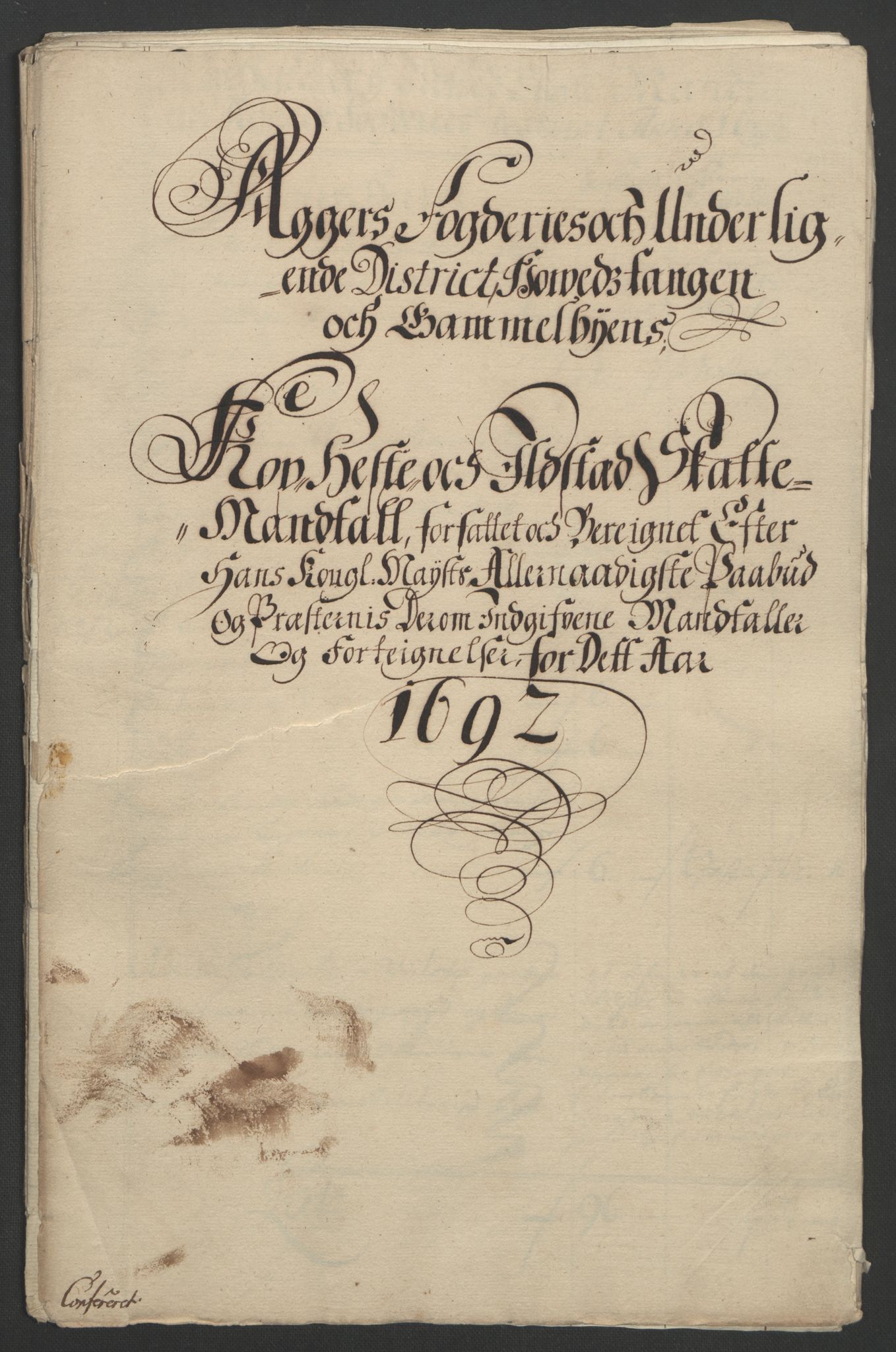 Rentekammeret inntil 1814, Reviderte regnskaper, Fogderegnskap, RA/EA-4092/R08/L0426: Fogderegnskap Aker, 1692-1693, p. 125