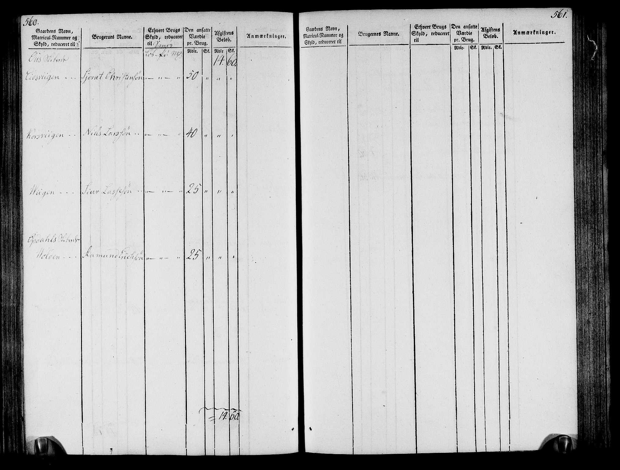 Rentekammeret inntil 1814, Realistisk ordnet avdeling, RA/EA-4070/N/Ne/Nea/L0109: Sunnhordland og Hardanger fogderi. Oppebørselsregister, 1803-1804, p. 284