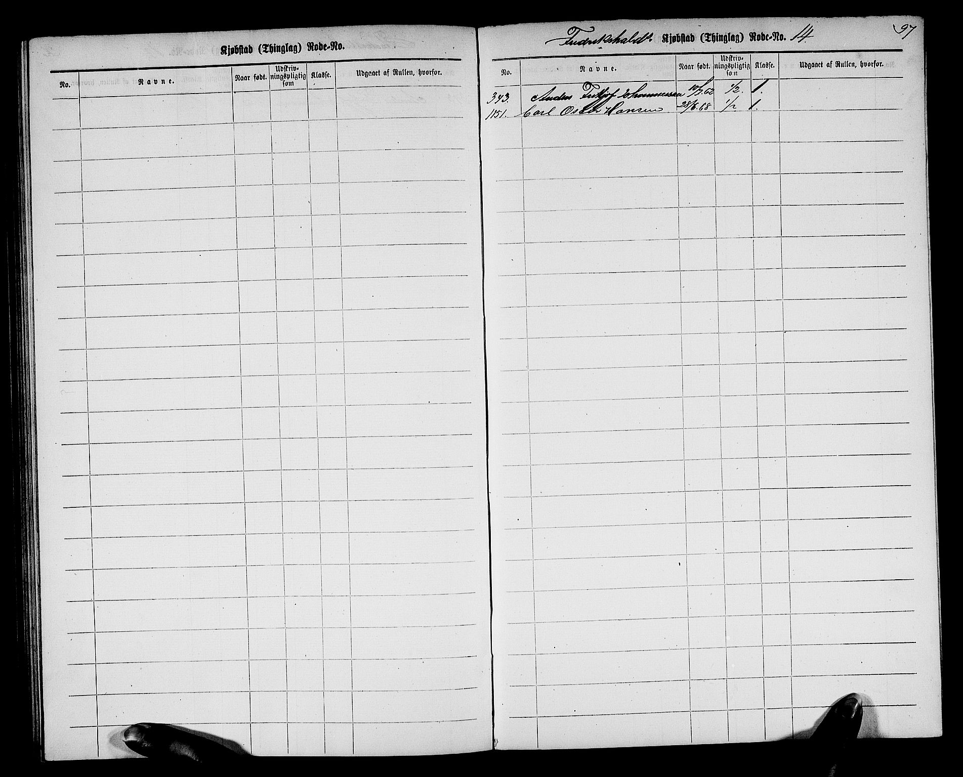 Halden mønstringskontor, AV/SAO-A-10569a/F/Fc/Fcc/L0001: Utskrivningsregisterrulle, 1880, p. 96