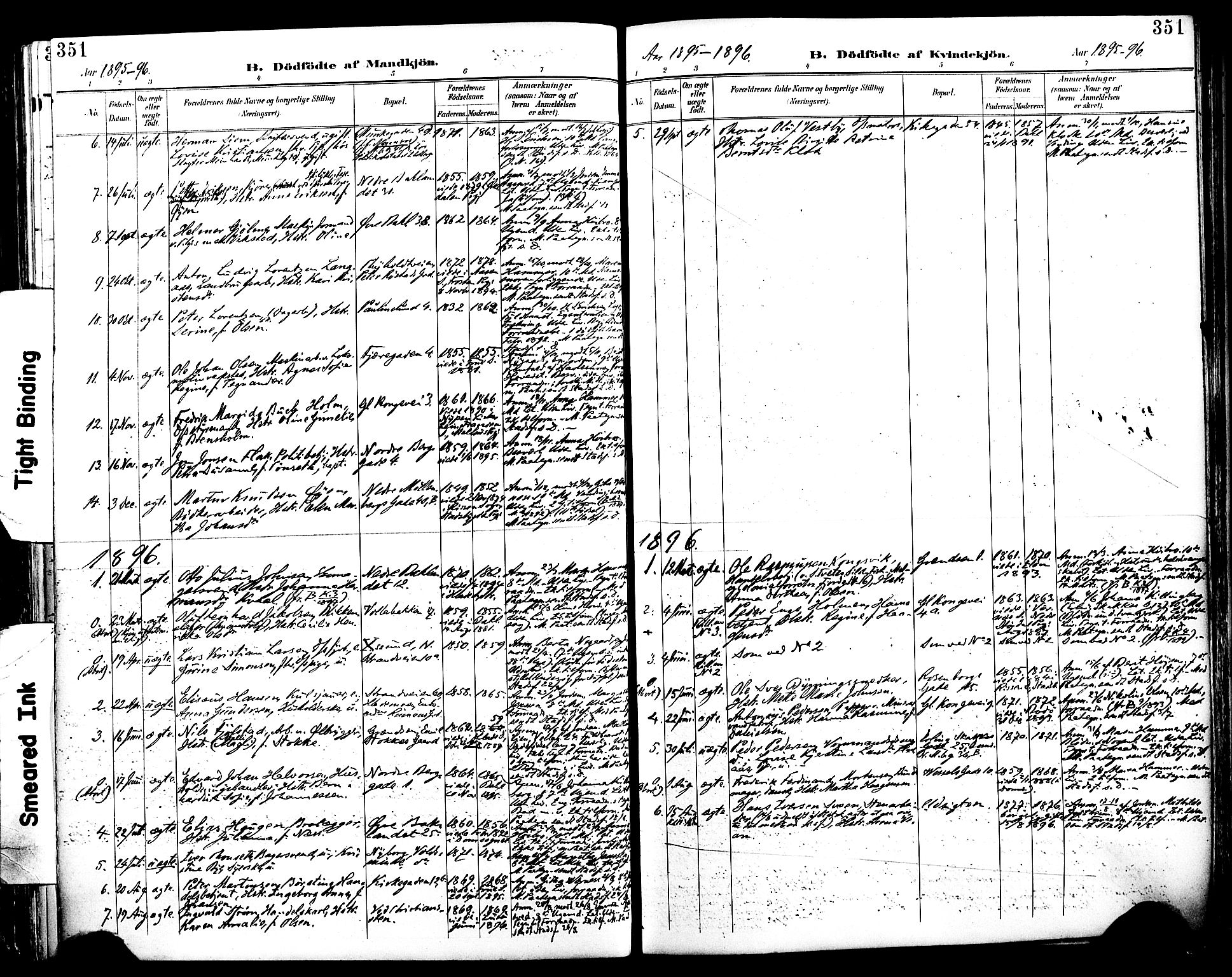 Ministerialprotokoller, klokkerbøker og fødselsregistre - Sør-Trøndelag, SAT/A-1456/604/L0197: Parish register (official) no. 604A18, 1893-1900, p. 351
