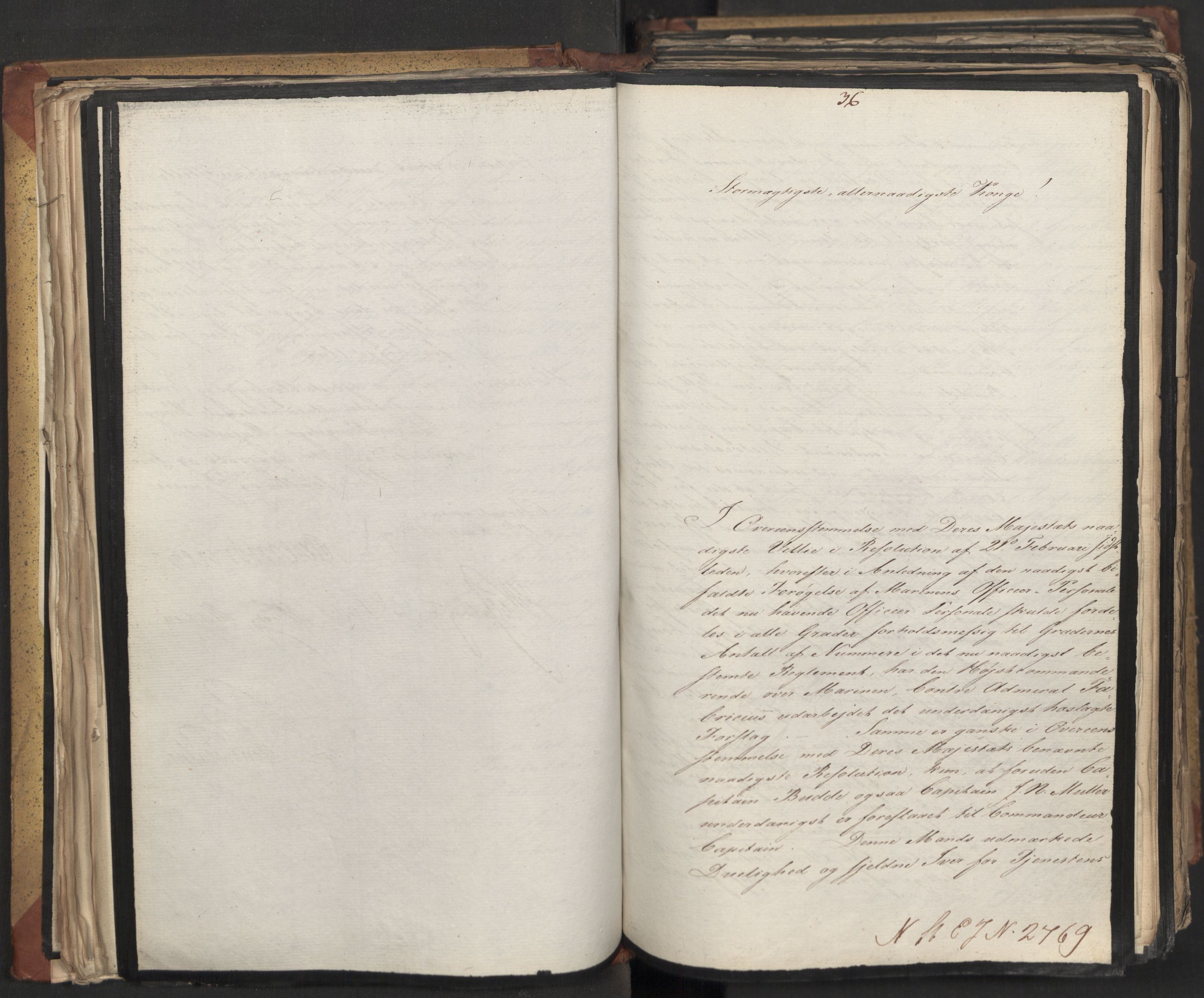 Statsrådsavdelingen i Stockholm, AV/RA-S-1003/D/Da/L0013: Regjeringsinnstillinger nr. 2761-2889, 1818, p. 88